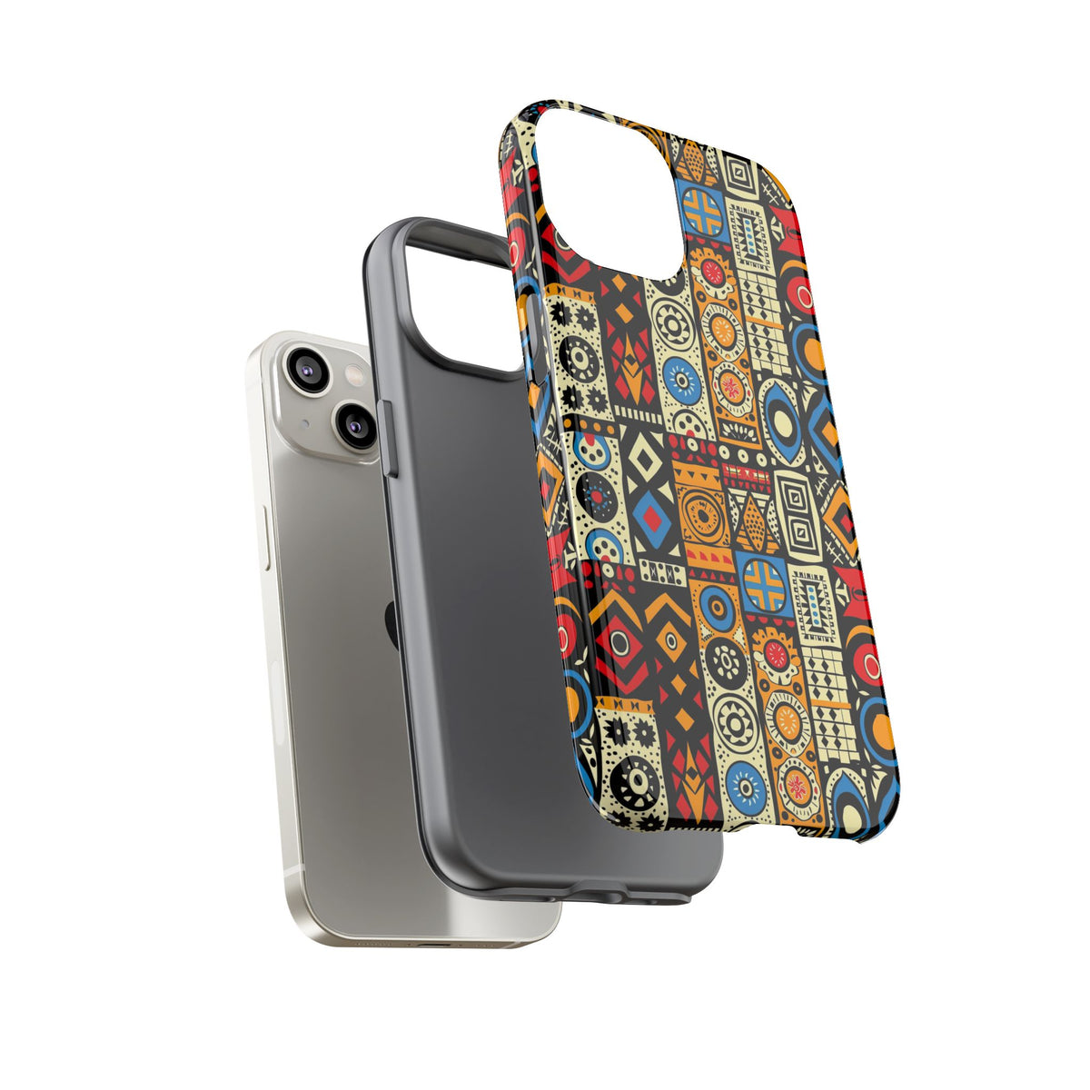 Stylish African Pattern Phone Case – Unique and Vibrant Protection 206