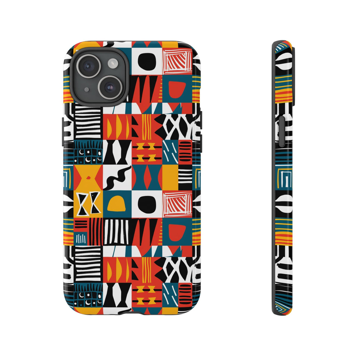 Stylish African Pattern Phone Case – Unique and Vibrant Protection 076