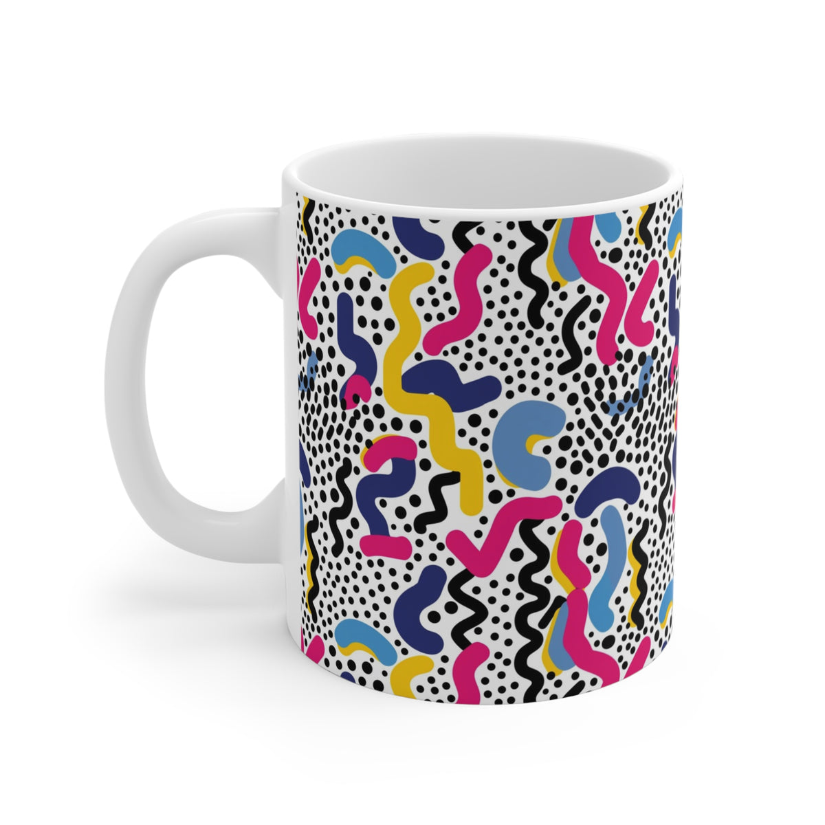 90s Retro Coffee Mug - Full Wrap Design 042