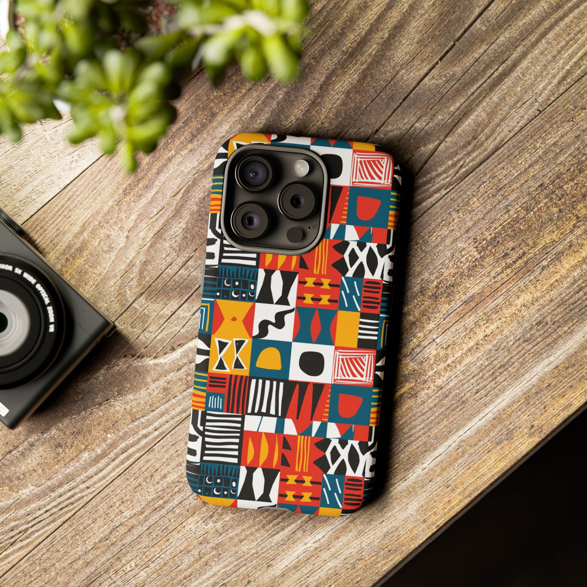 Stylish African Pattern Phone Case – Unique and Vibrant Protection 076