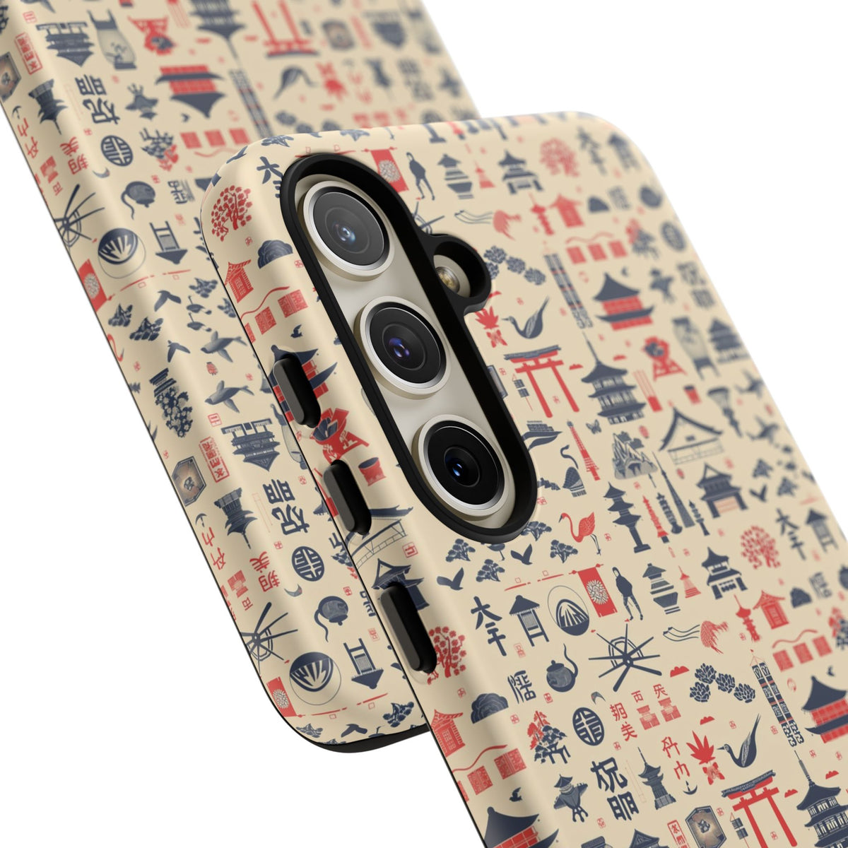 Japanese Pattern Phone Case – Elegant & Timeless Design for Your Phone 086