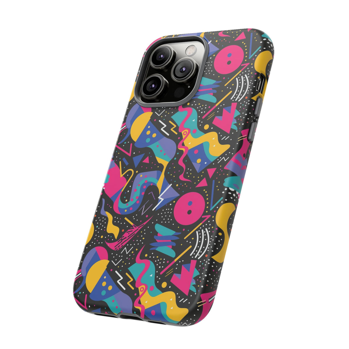 90s Themed Seamless Pattern Phone Case – Embrace Retro Style and Protection 302