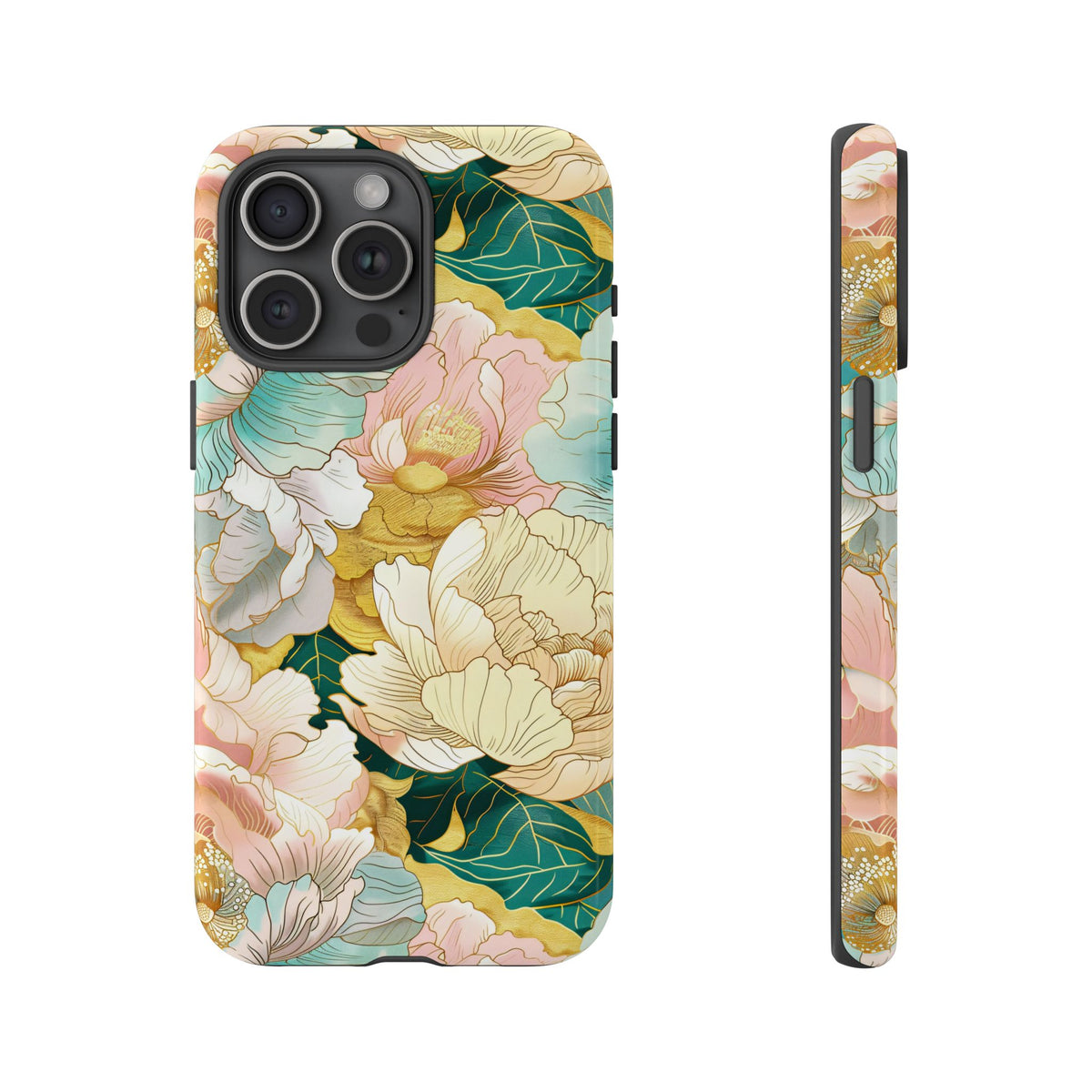 Japanese Blossom Asian Floral Design Phone Case – Elegant Floral Phone Cover