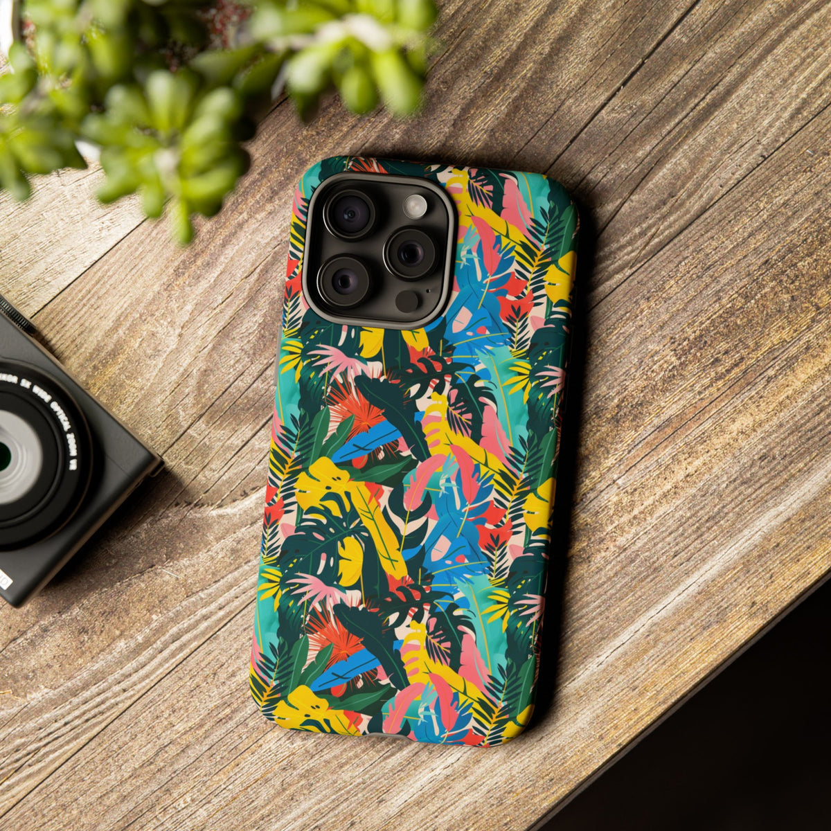 Jungle Pattern Phone Case – Exotic & Lush Design for Your Phone 346