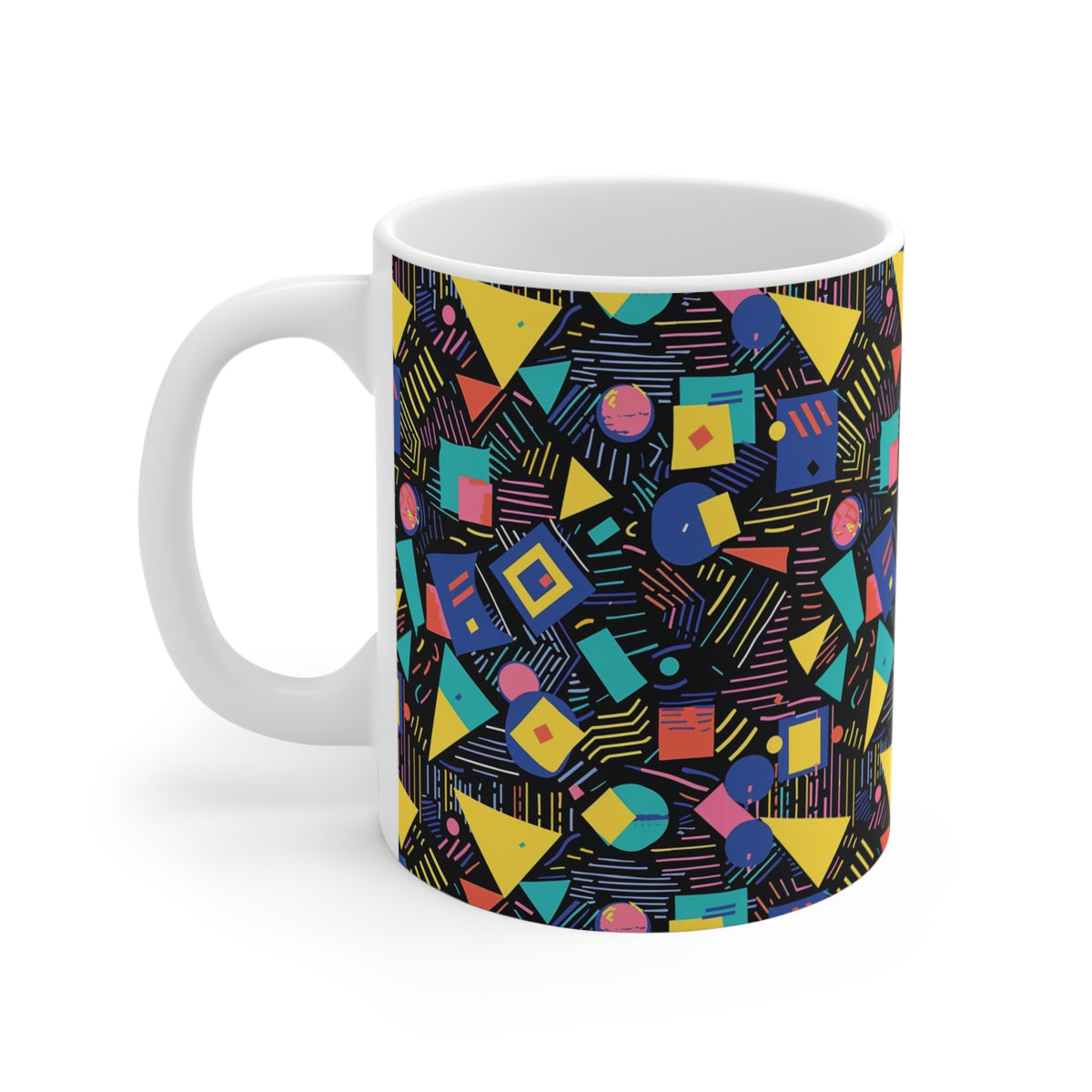 90s Retro Coffee Mug - Full Wrap Design 606