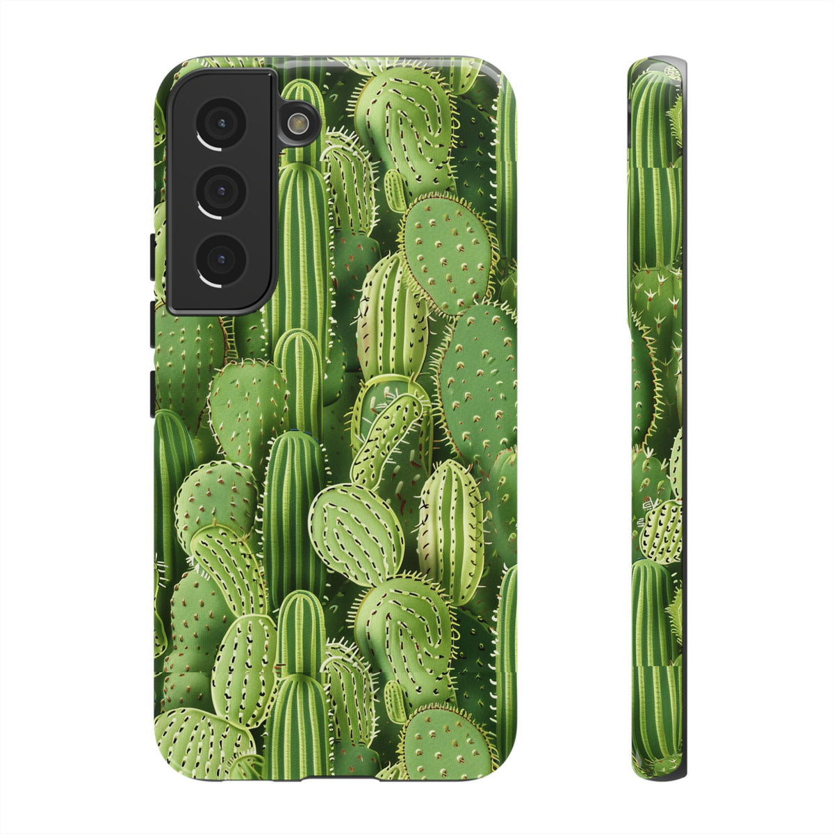 Cactus Embroidery Phone Case – Elegant and Unique Handcrafted Cactus Design