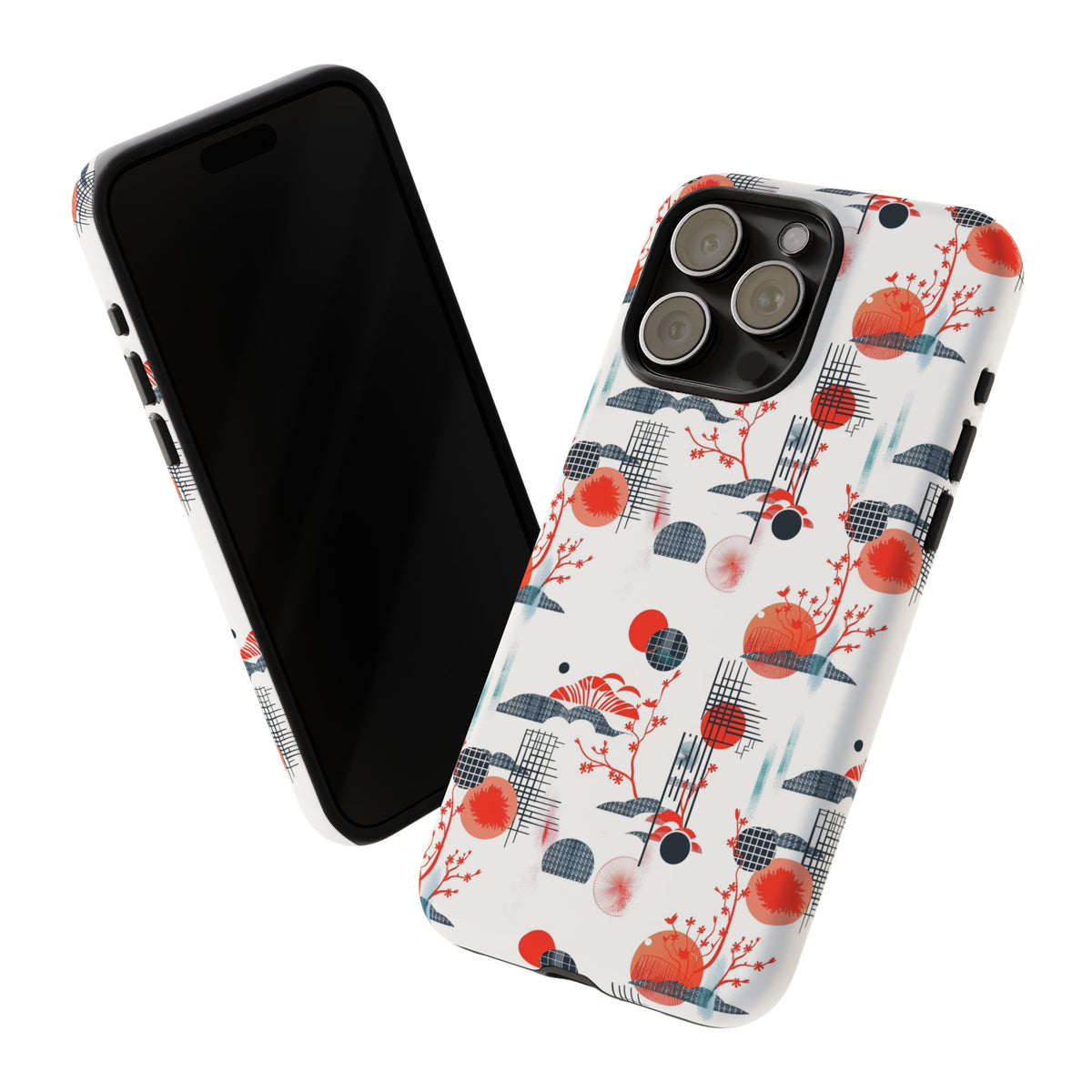 Japanese Pattern Phone Case – Elegant & Timeless Design for Your Phone 082