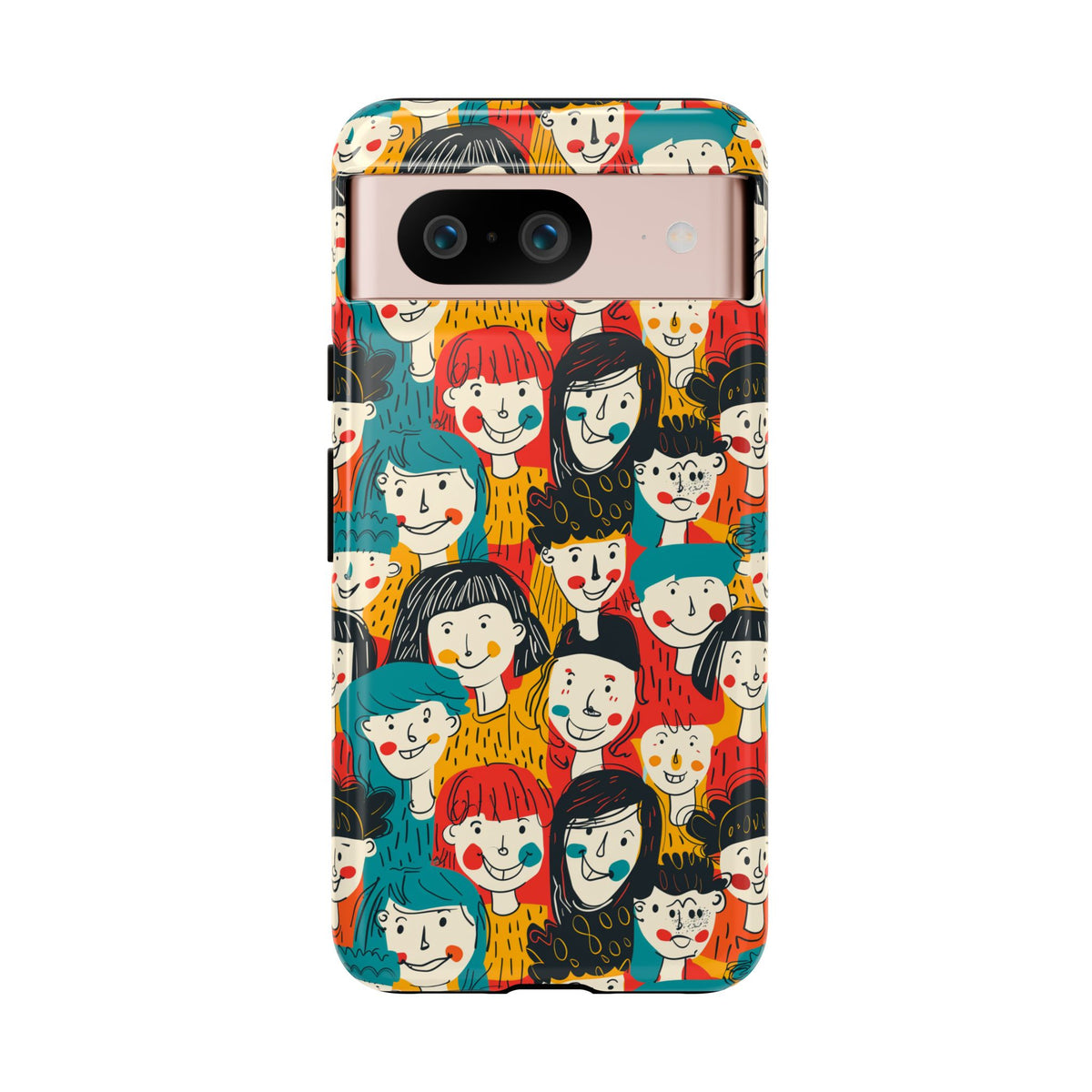 Happy Faces Phone Case – Joyful and Cheerful Design for a Bright Look 3