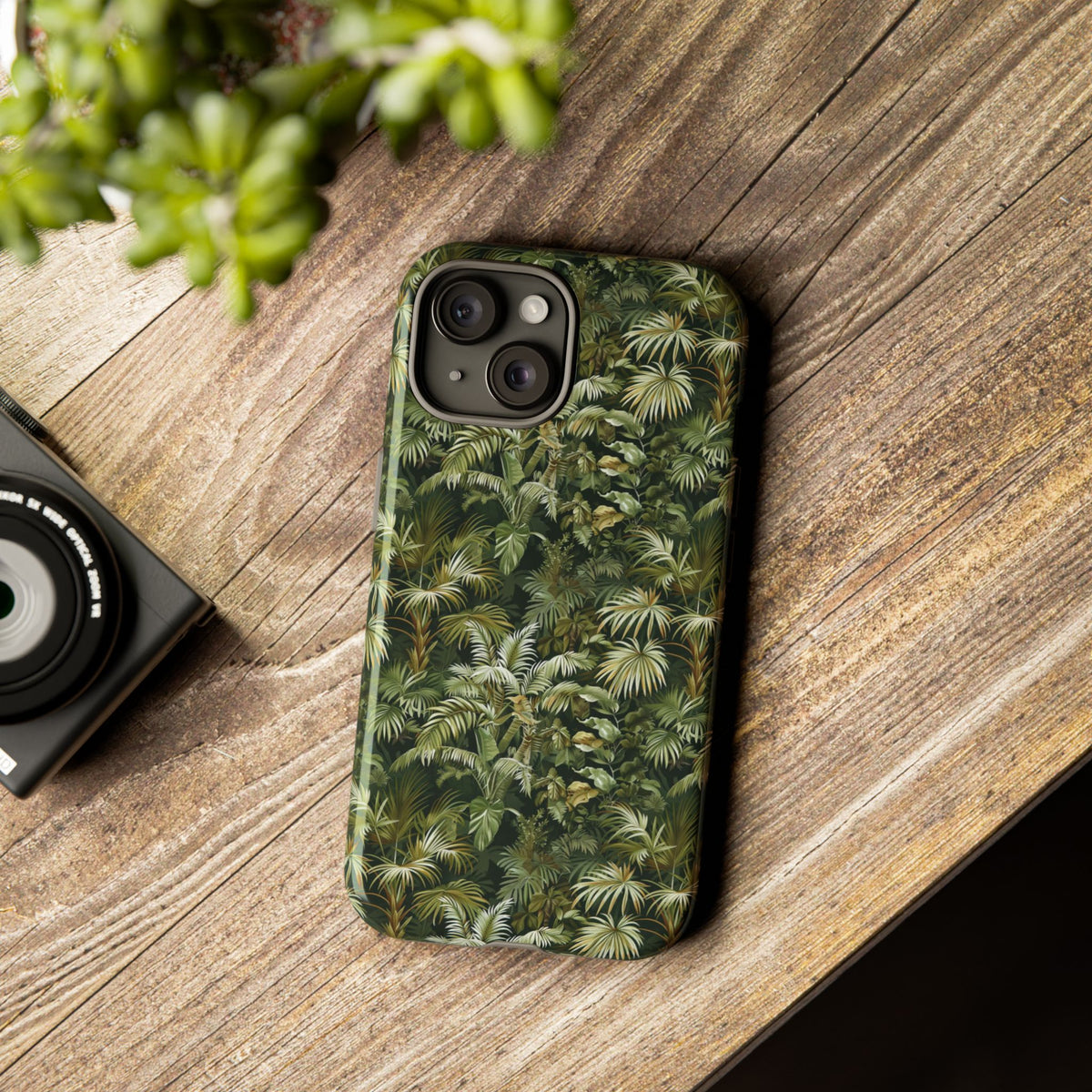 Jungle Pattern Phone Case – Exotic & Lush Design for Your Phone 331