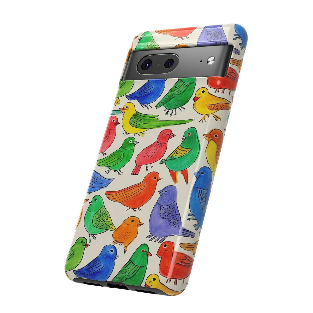 Birds Seamless Pattern Phone Case – Elegant and Timeless Avian Design 2