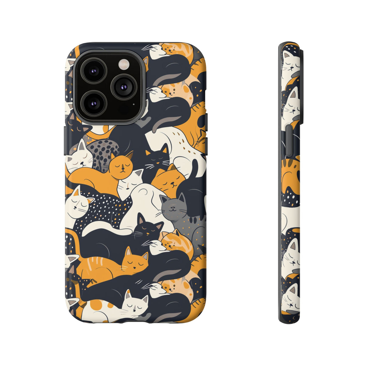 Seamless Cat Pattern Design Phone Case – Playful and Stylish Cat-Themed Phone Cover 2