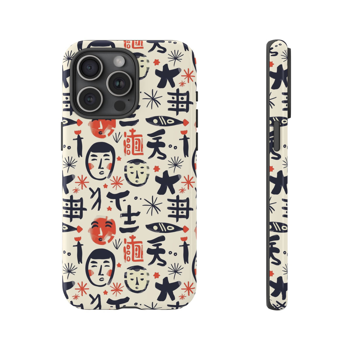 Japanese Pattern Phone Case – Elegant & Timeless Design for Your Phone 092