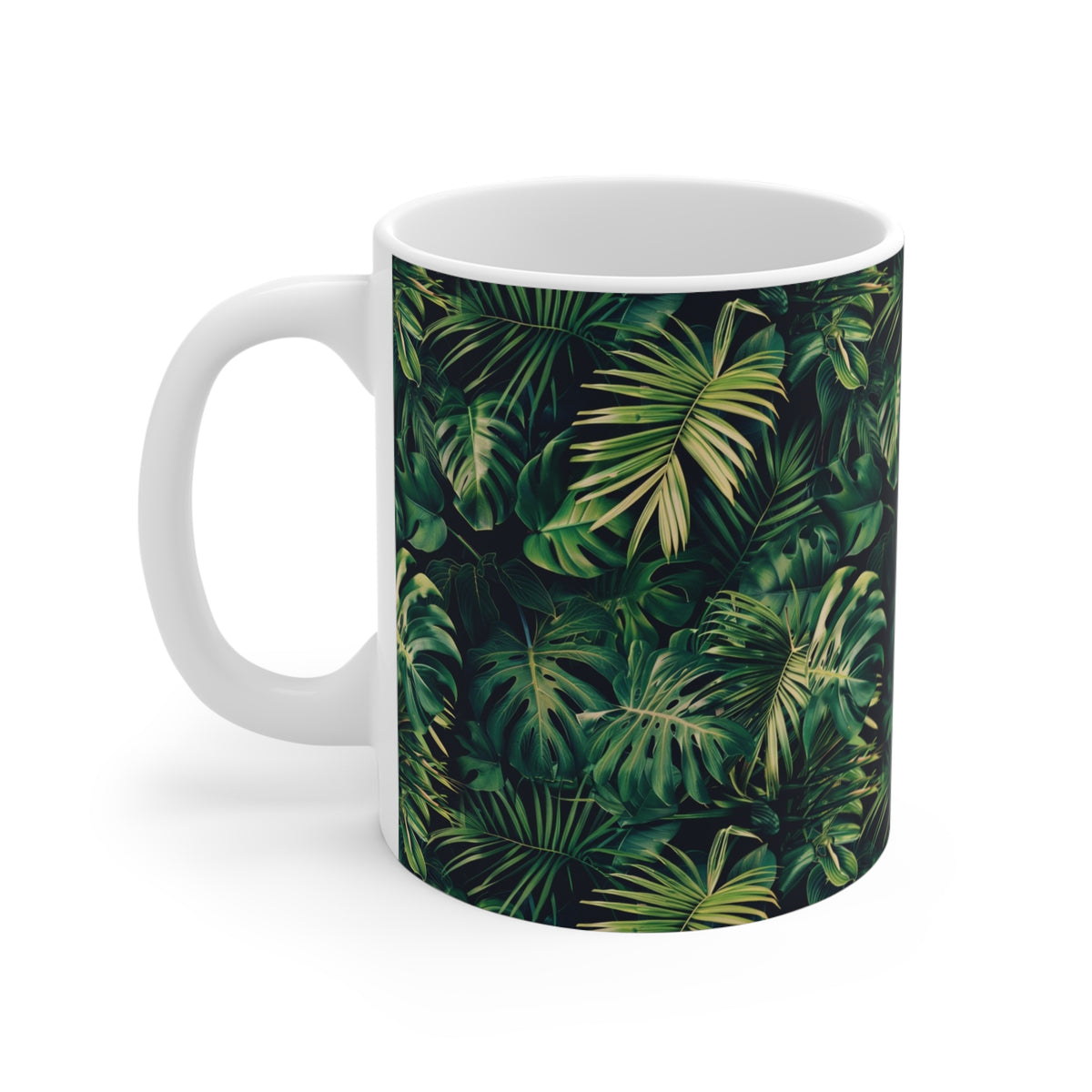 Endless Forest Pattern Coffee Mug - Nature-Inspired Ceramic Drinkware 022