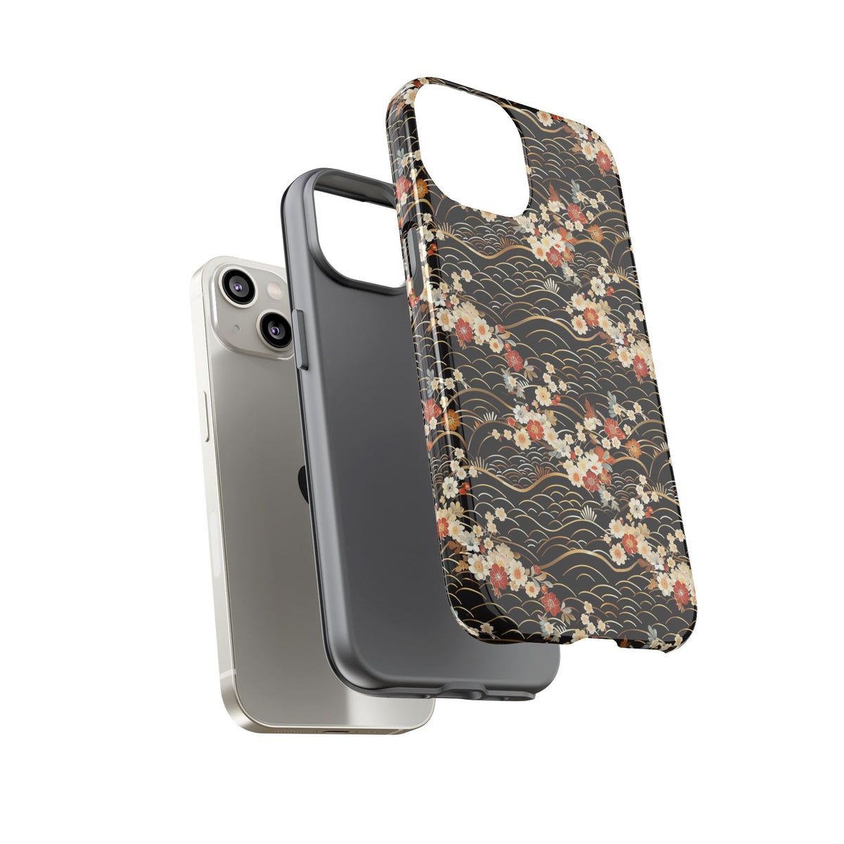 Japanese Pattern Phone Case – Elegant & Timeless Design for Your Phone 097