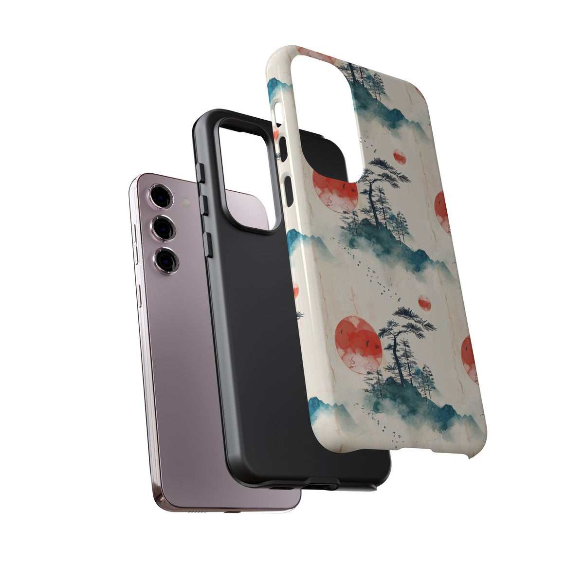 Japanese Pattern Phone Case – Elegant & Timeless Design for Your Phone 055