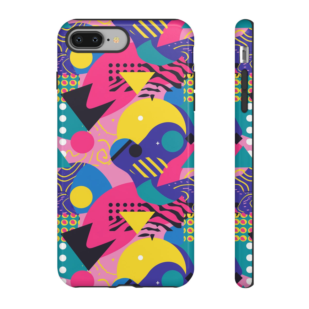 90s Themed Seamless Pattern Phone Case – Embrace Retro Style and Protection 283