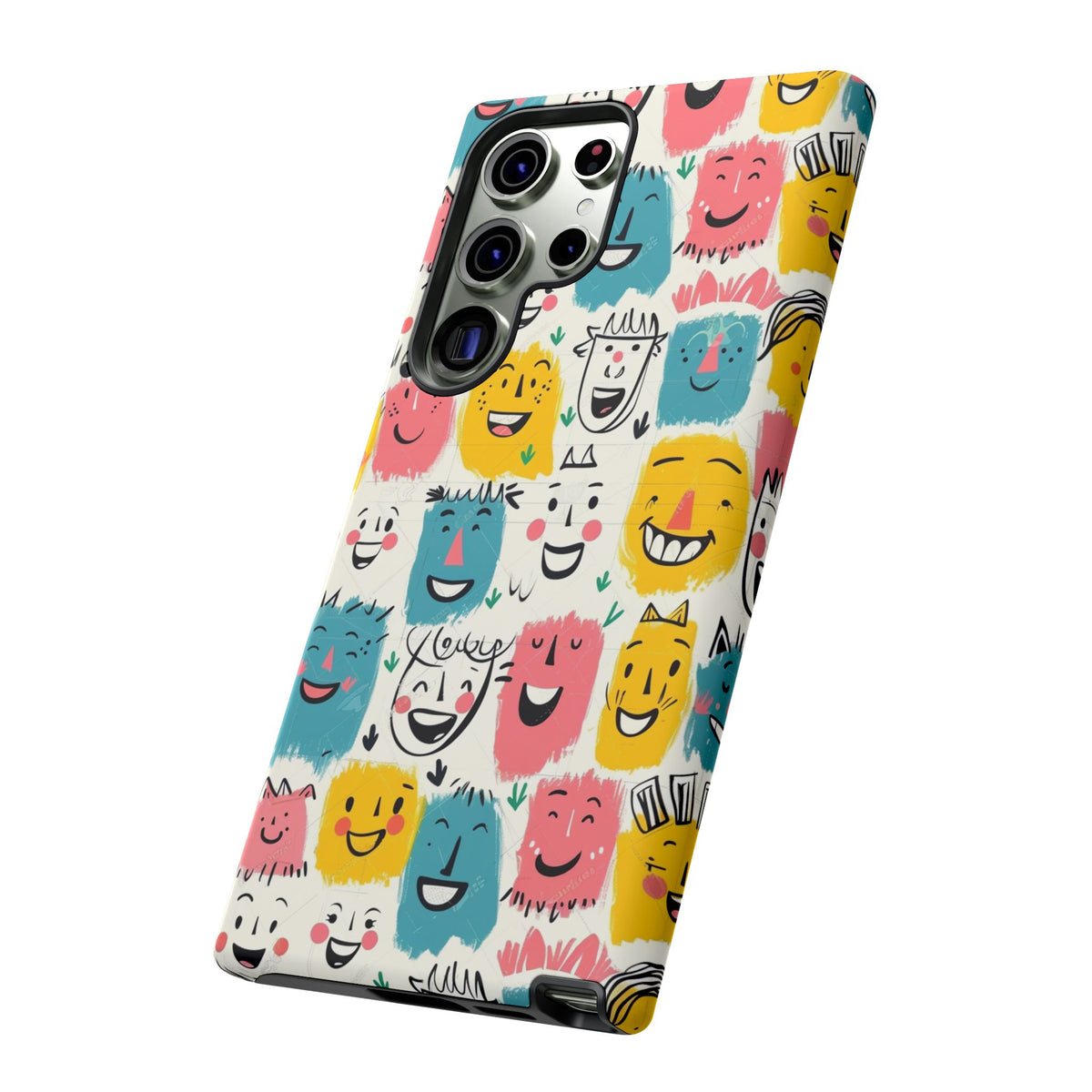 Happy Faces Phone Case – Joyful and Cheerful Design for a Bright Look