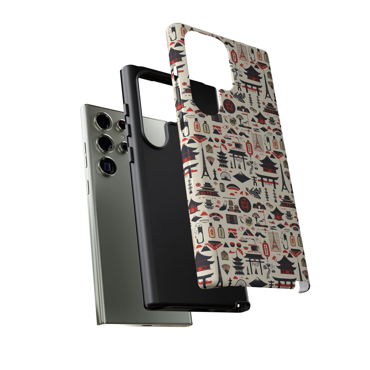 Japanese Pattern Phone Case – Elegant & Timeless Design for Your Phone 010