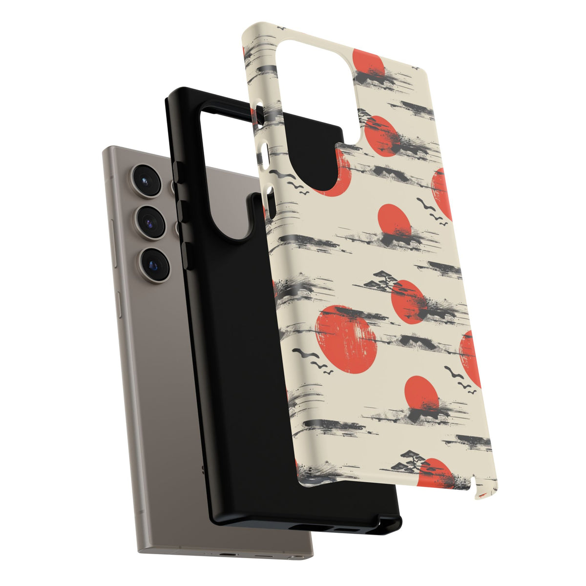 Japanese Pattern Phone Case – Elegant & Timeless Design for Your Phone 077