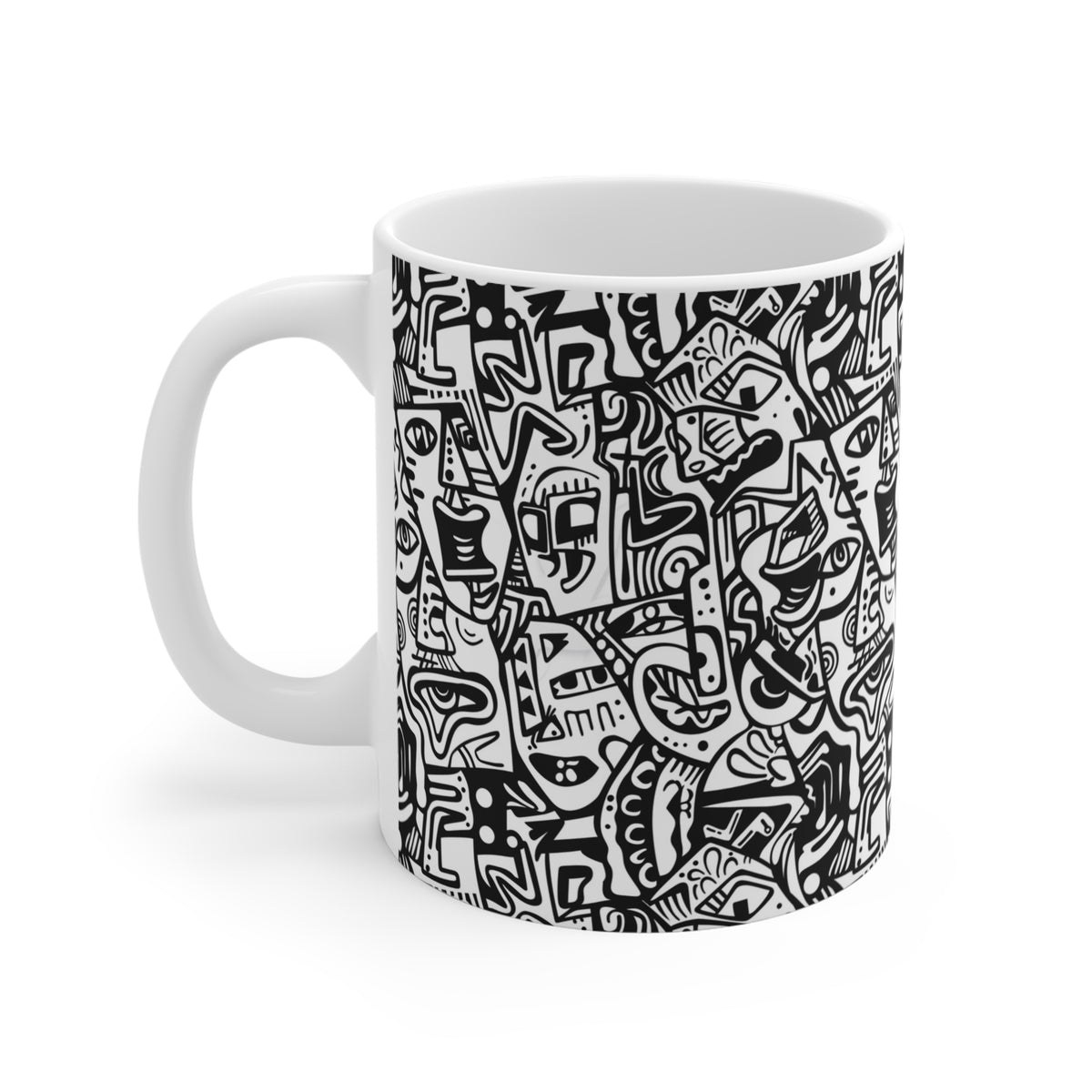 Artistic Doodle Coffee Mug - Sip with Imagination 168