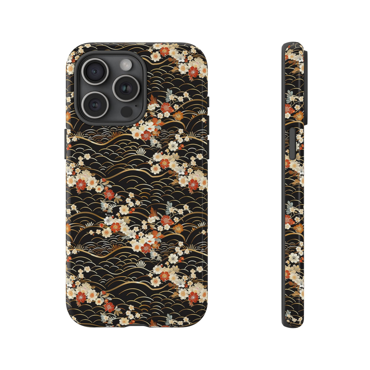 Japanese Pattern Phone Case – Elegant & Timeless Design for Your Phone 097