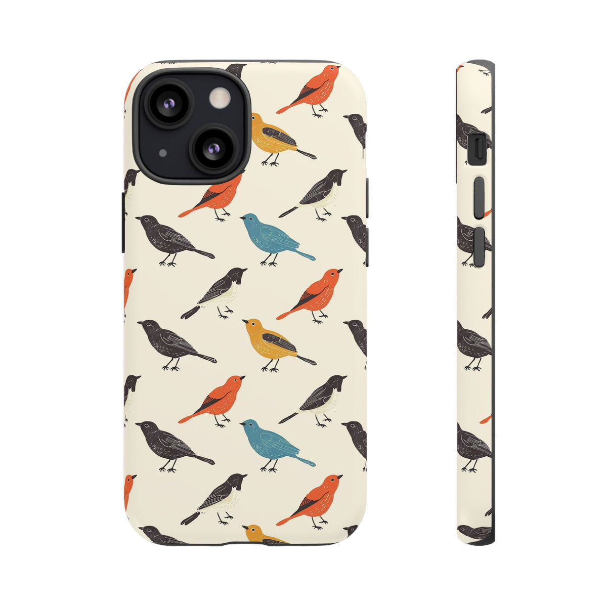 Birds Seamless Pattern Phone Case – Elegant and Timeless Avian Design 5