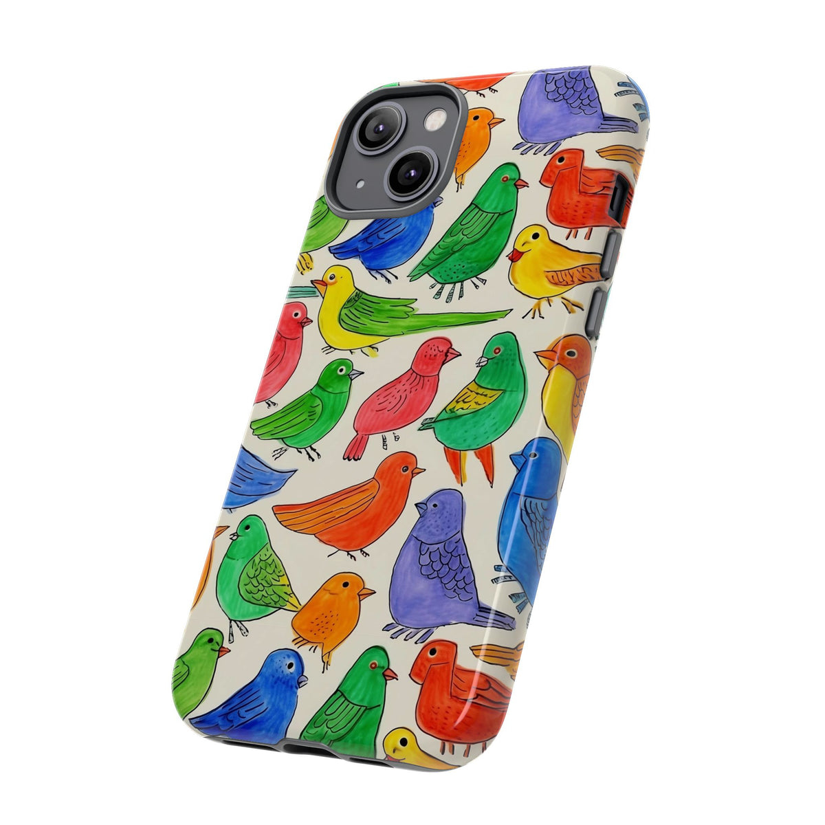 Birds Seamless Pattern Phone Case – Elegant and Timeless Avian Design 2