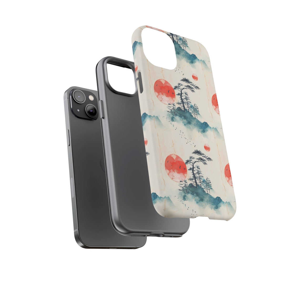 Japanese Pattern Phone Case – Elegant & Timeless Design for Your Phone 055