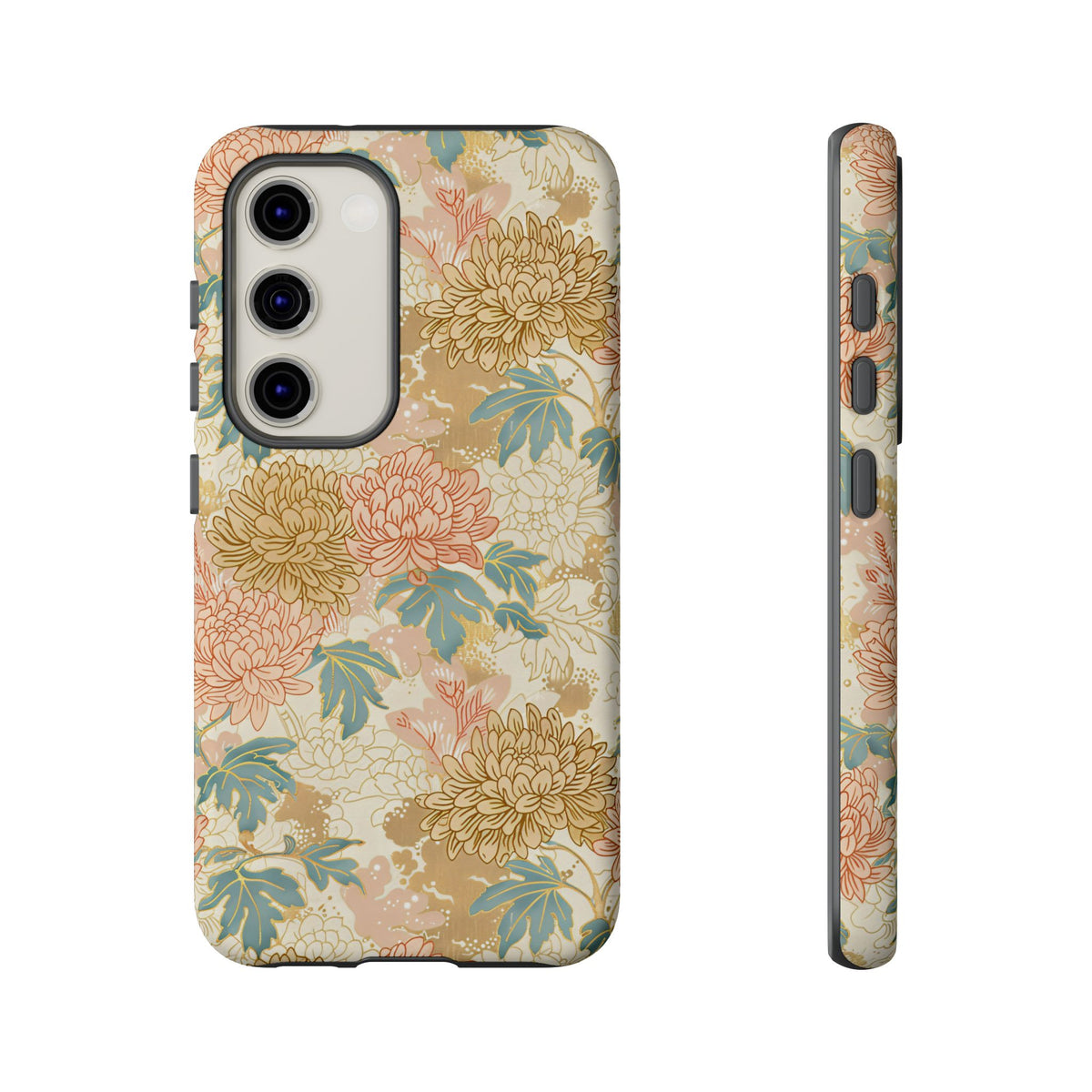 Japanese Blossom Asian Floral Design Phone Case – Elegant Floral Phone Cover