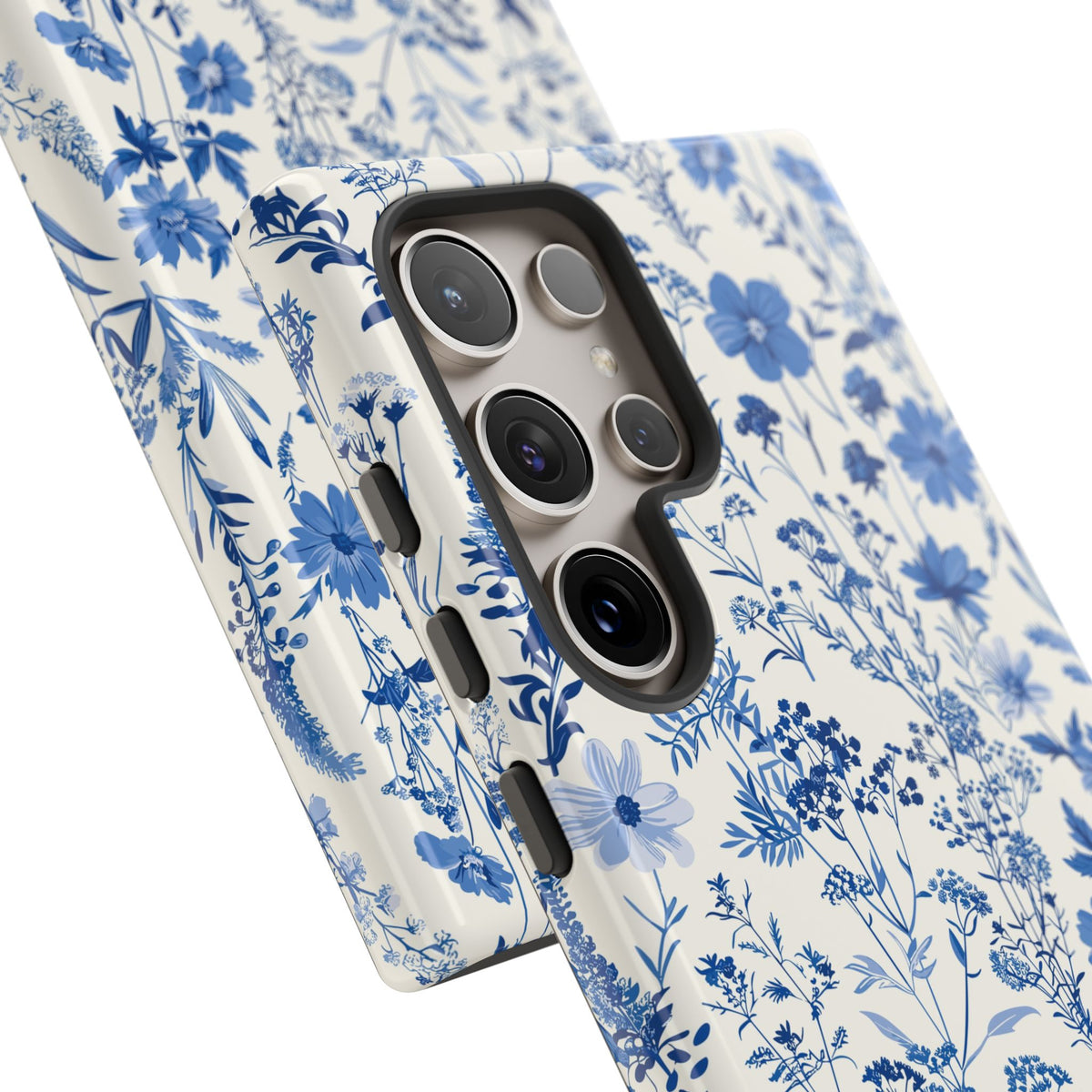 Blue French Toile Phone Case – Timeless Elegance and Classic Style