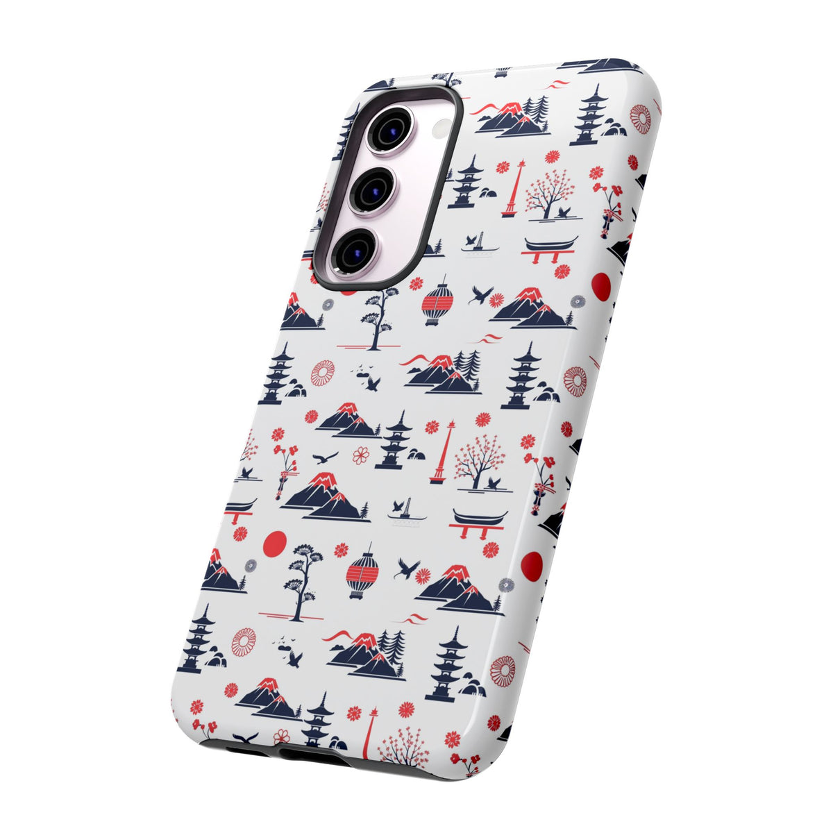 Japanese Pattern Phone Case – Elegant & Timeless Design for Your Phone 079