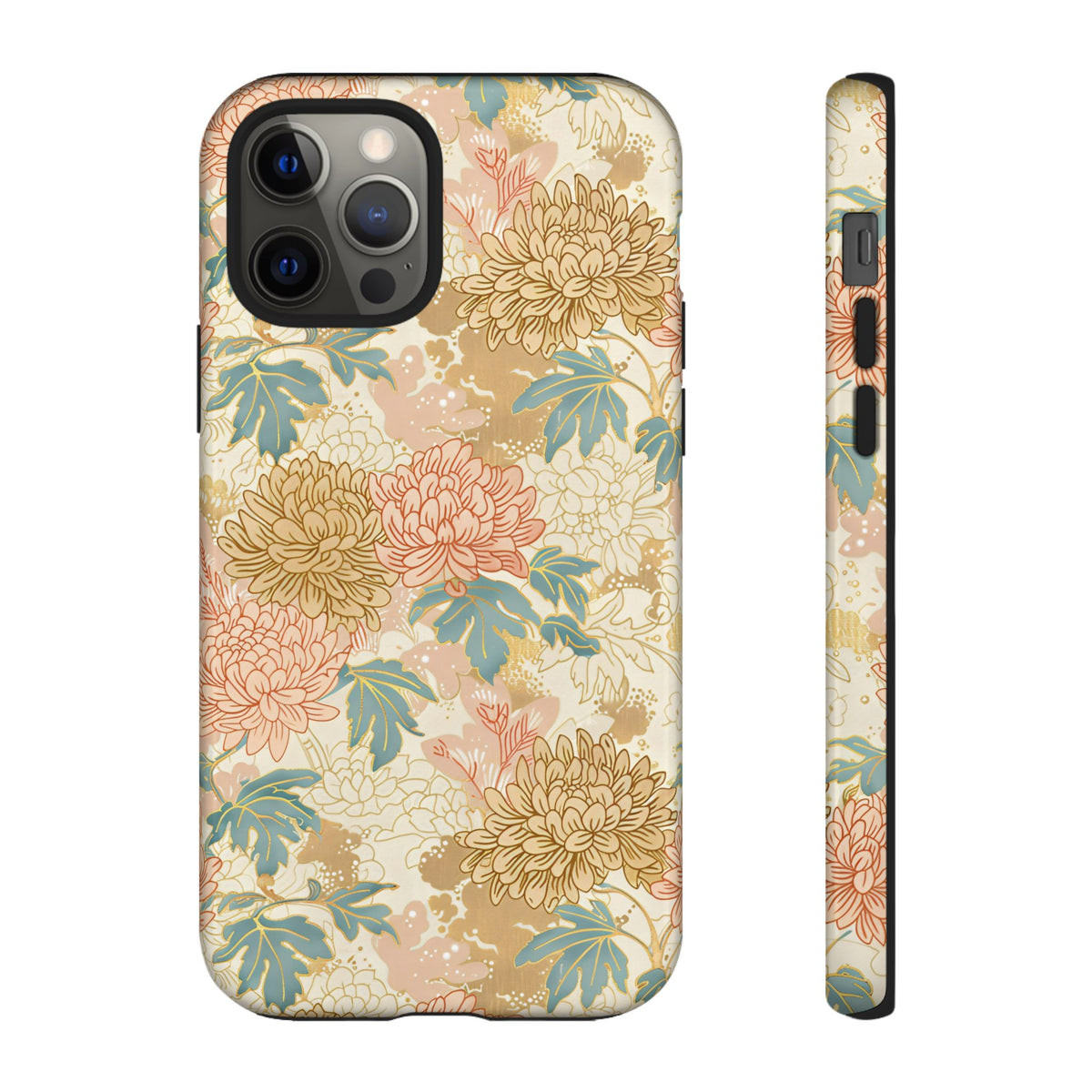 Japanese Blossom Asian Floral Design Phone Case – Elegant Floral Phone Cover