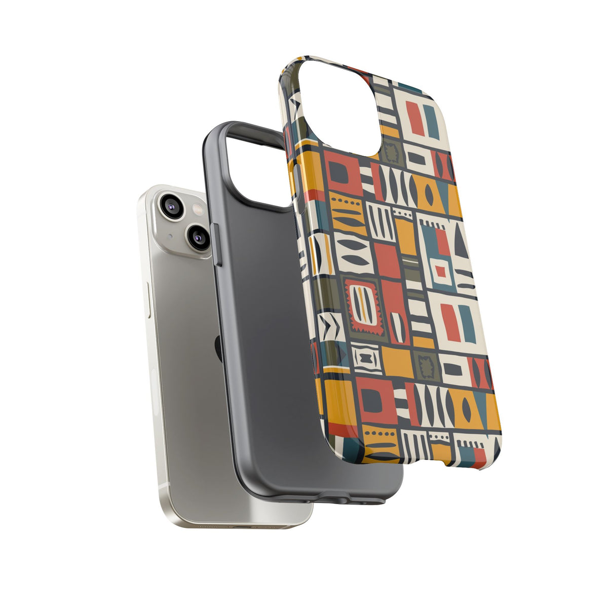 Stylish African Pattern Phone Case – Unique and Vibrant Protection 013