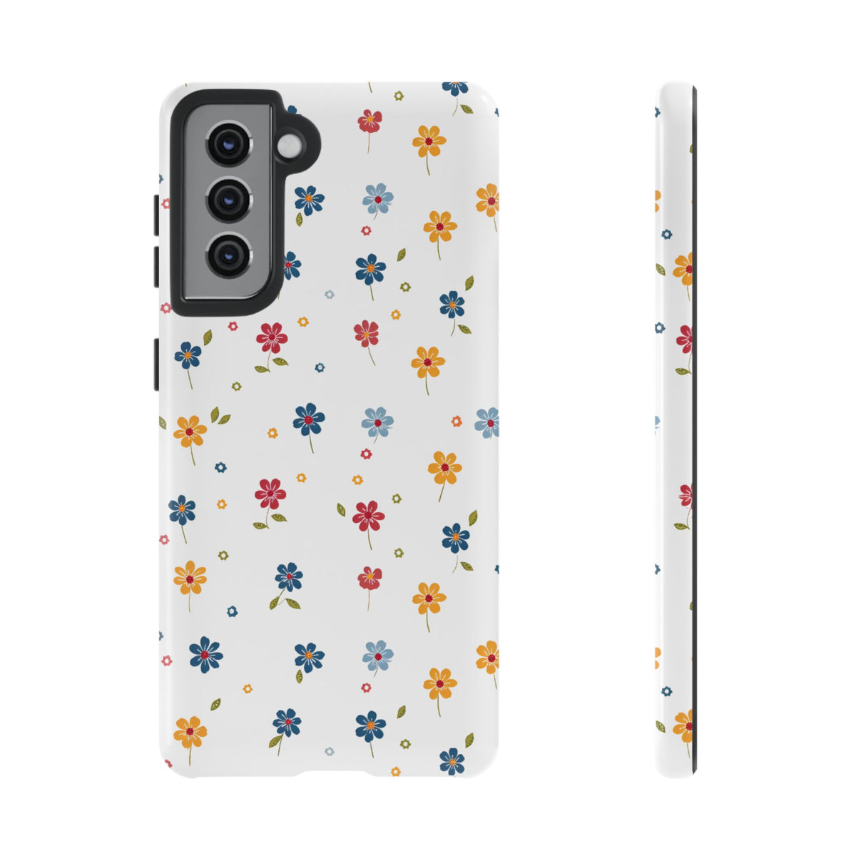 Wild Flowers Garden Stitch Phone Case – Nature-Inspired Floral Design