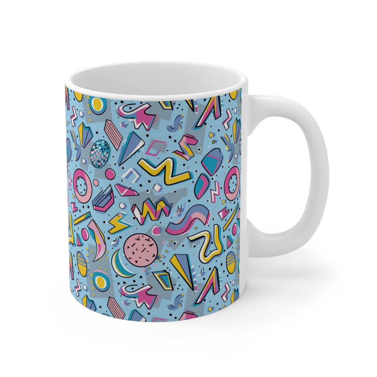 90s Retro Coffee Mug - Full Wrap Design 575