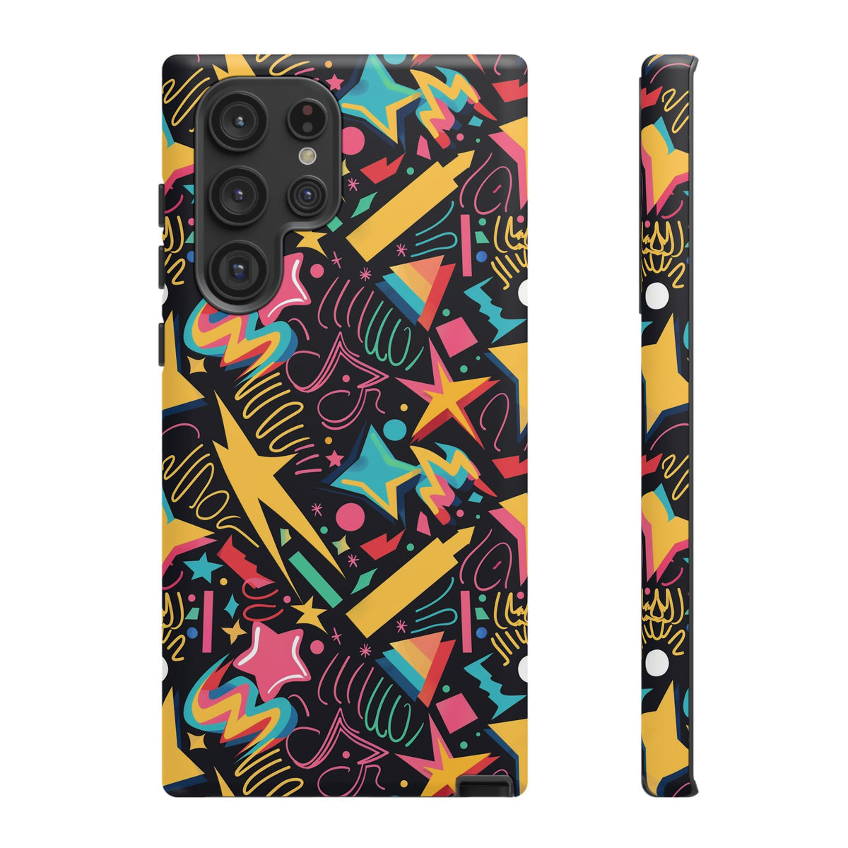 90s Themed Seamless Pattern Phone Case – Embrace Retro Style and Protection 232