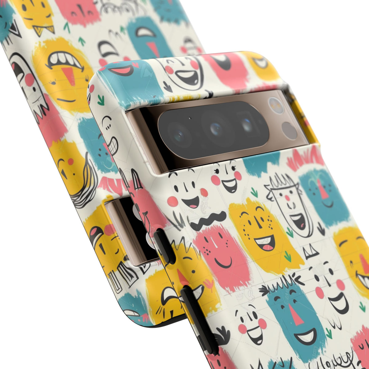 Happy Faces Phone Case – Joyful and Cheerful Design for a Bright Look