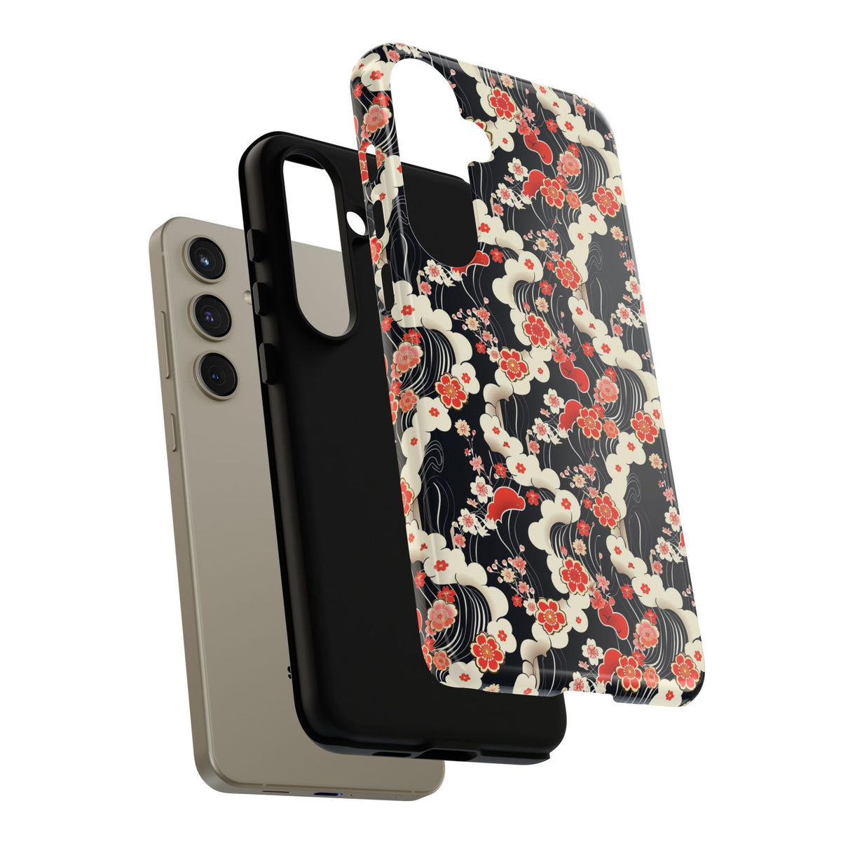 Japanese Pattern Phone Case – Elegant & Timeless Design for Your Phone 478