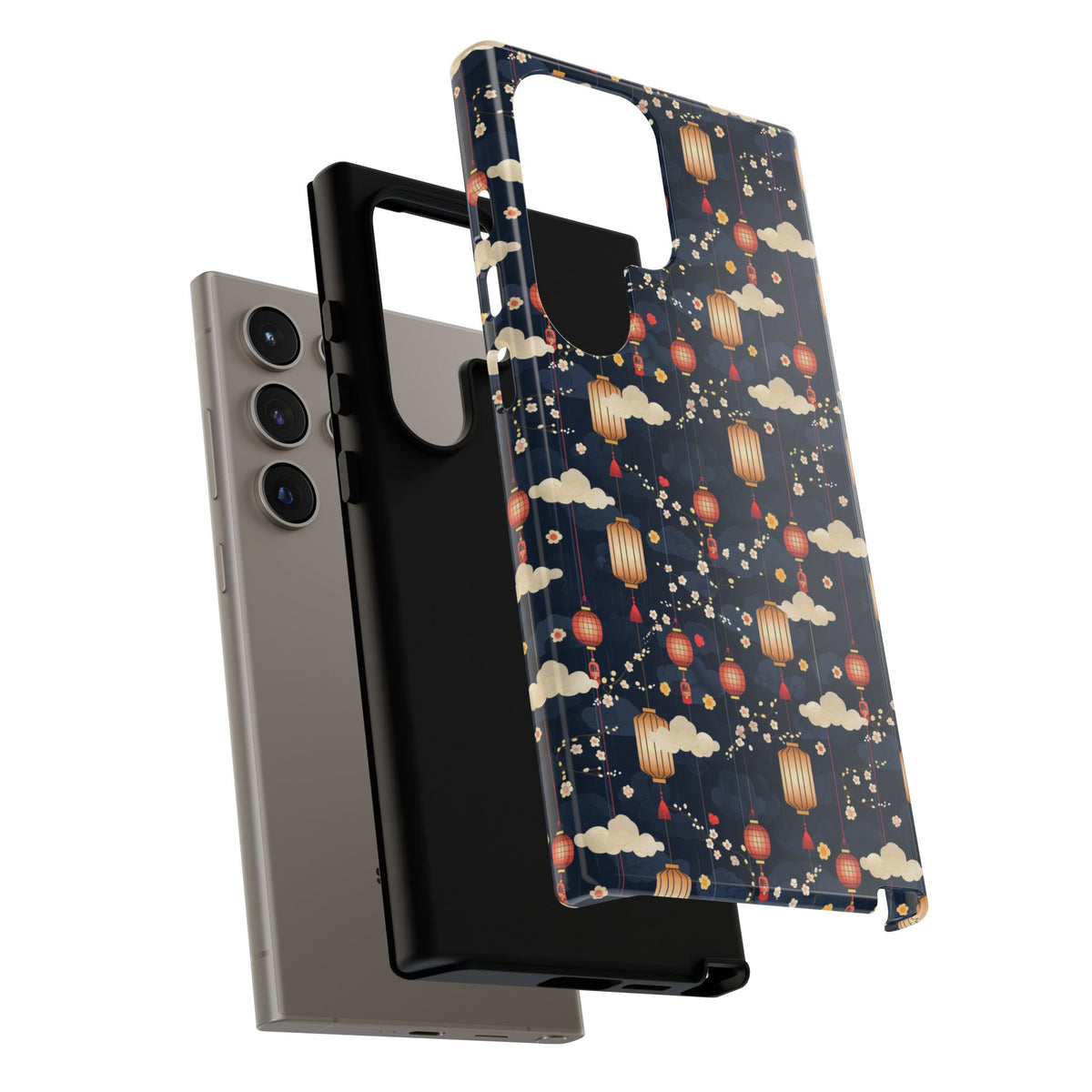 Japanese Pattern Phone Case – Elegant & Timeless Design for Your Phone 470