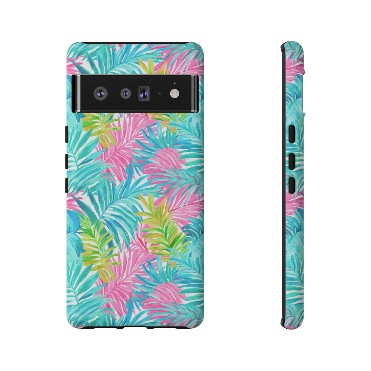 Vibrant Summer Leaves Phone Case – Colorful & Durable Summer Design