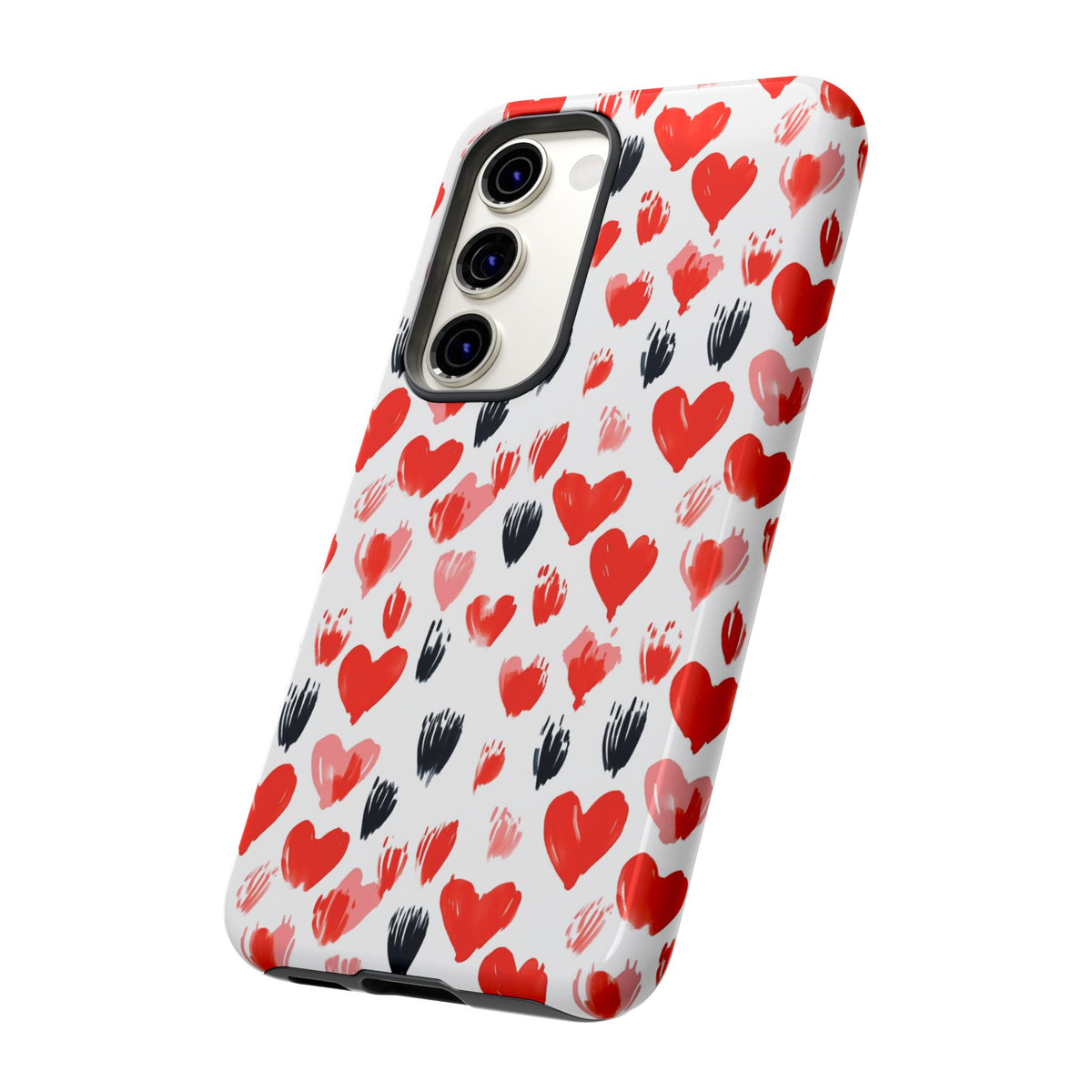 Heart Pattern Phone Case – Stylish & Loving Design for Your Device 366