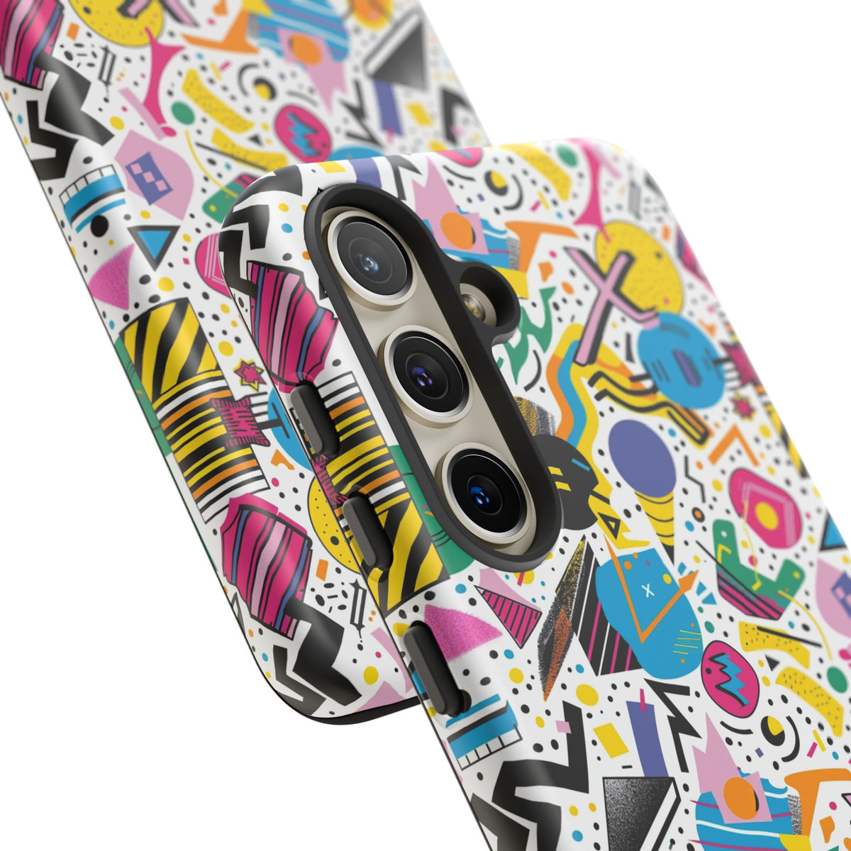 90s Themed Seamless Pattern Phone Case – Embrace Retro Style and Protection 225