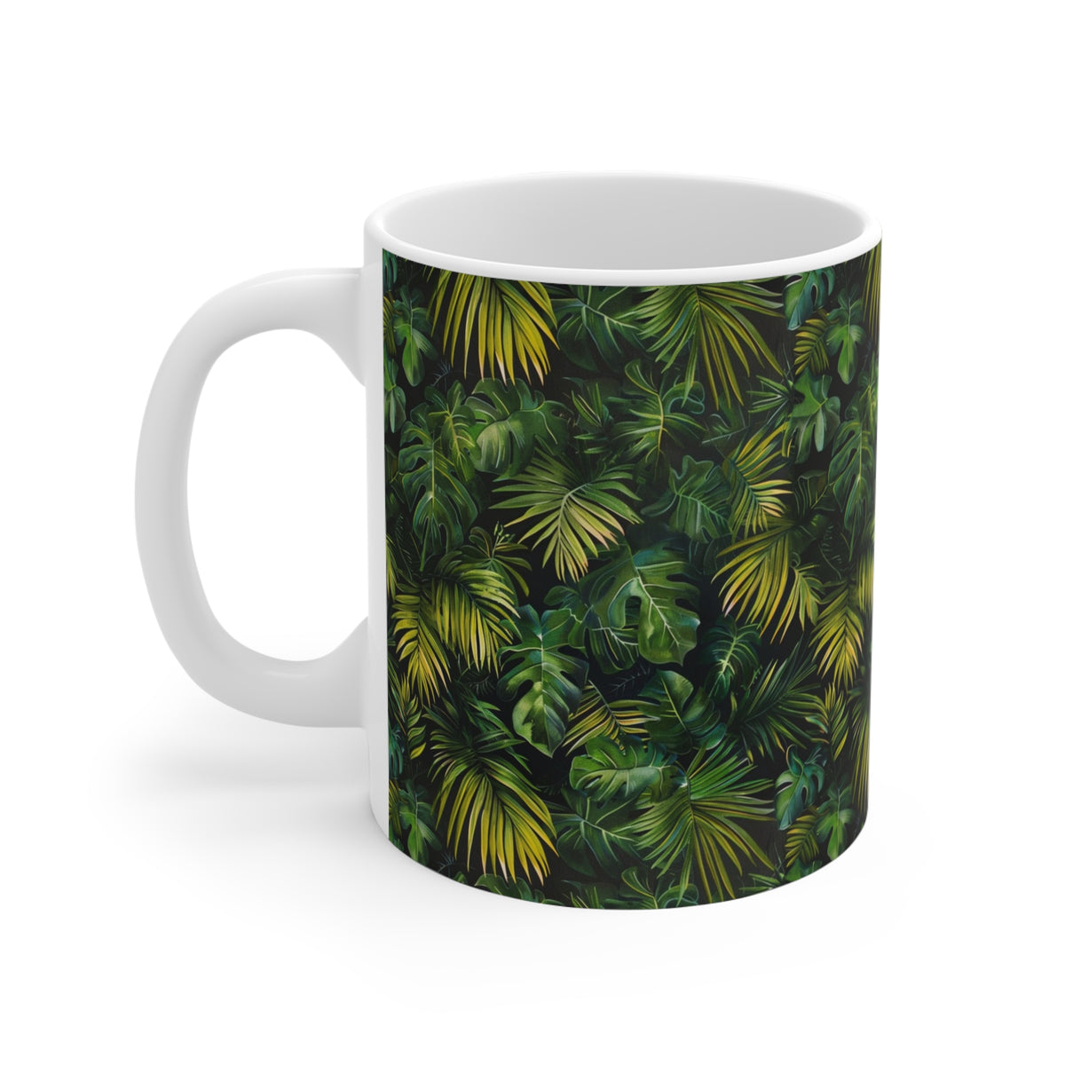 Endless Forest Pattern Coffee Mug - Nature-Inspired Ceramic Drinkware 221