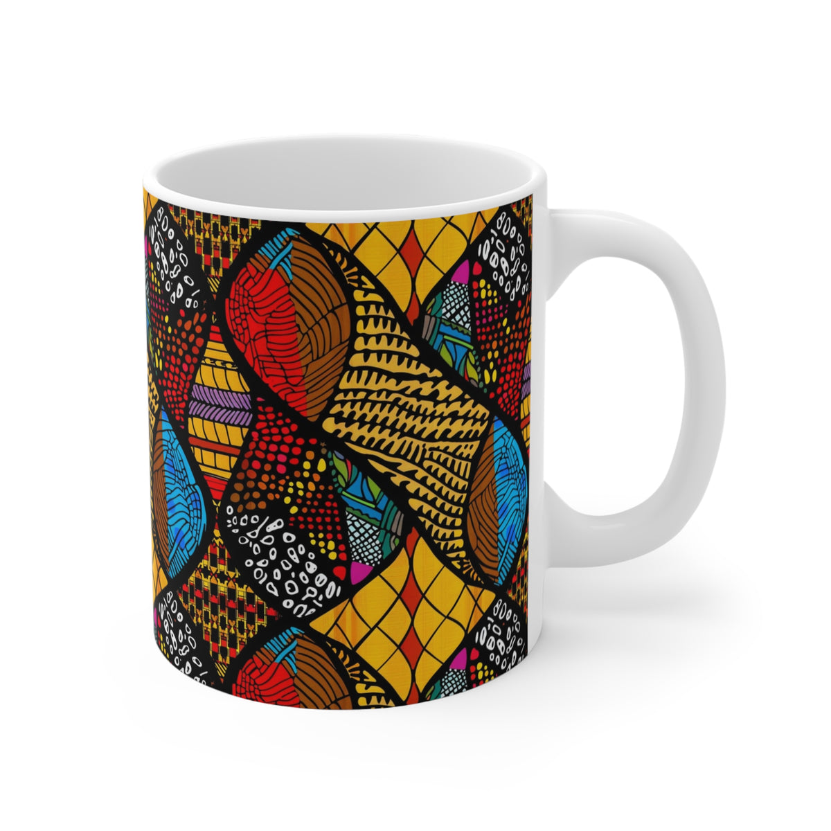 All-Over African Pattern Coffee Mug 704