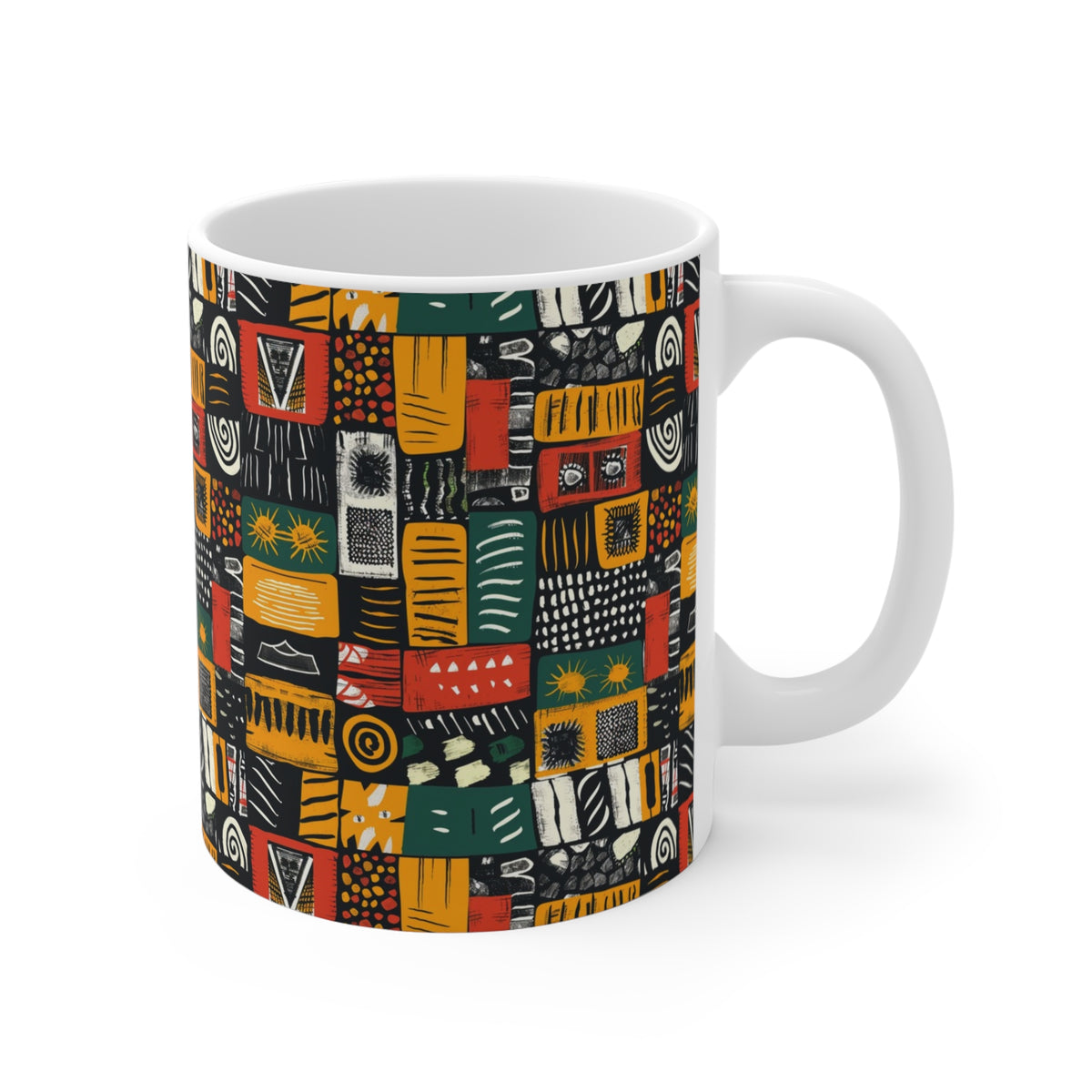 All-Over African Pattern Coffee Mug 662