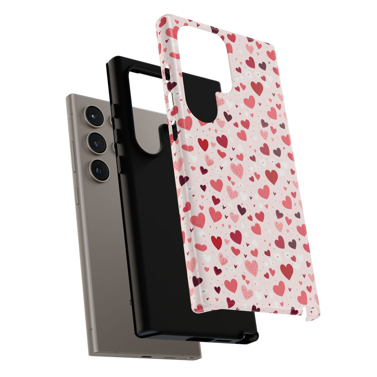 Heart Pattern Phone Case – Stylish & Loving Design for Your Device 817