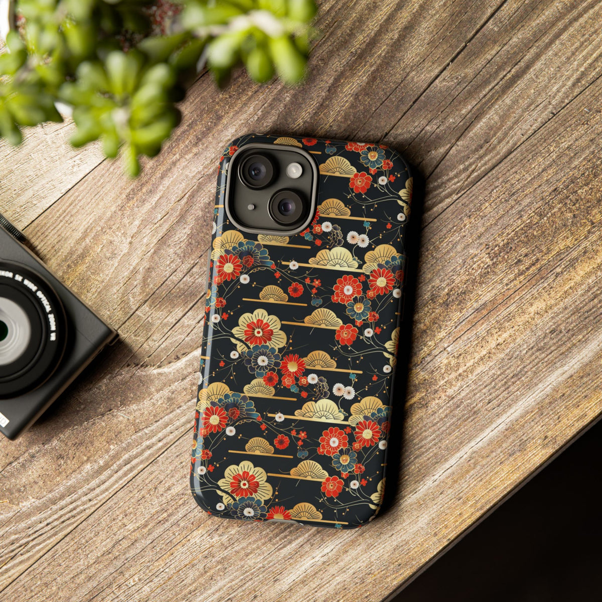 Japanese Pattern Phone Case – Elegant & Timeless Design for Your Phone 063