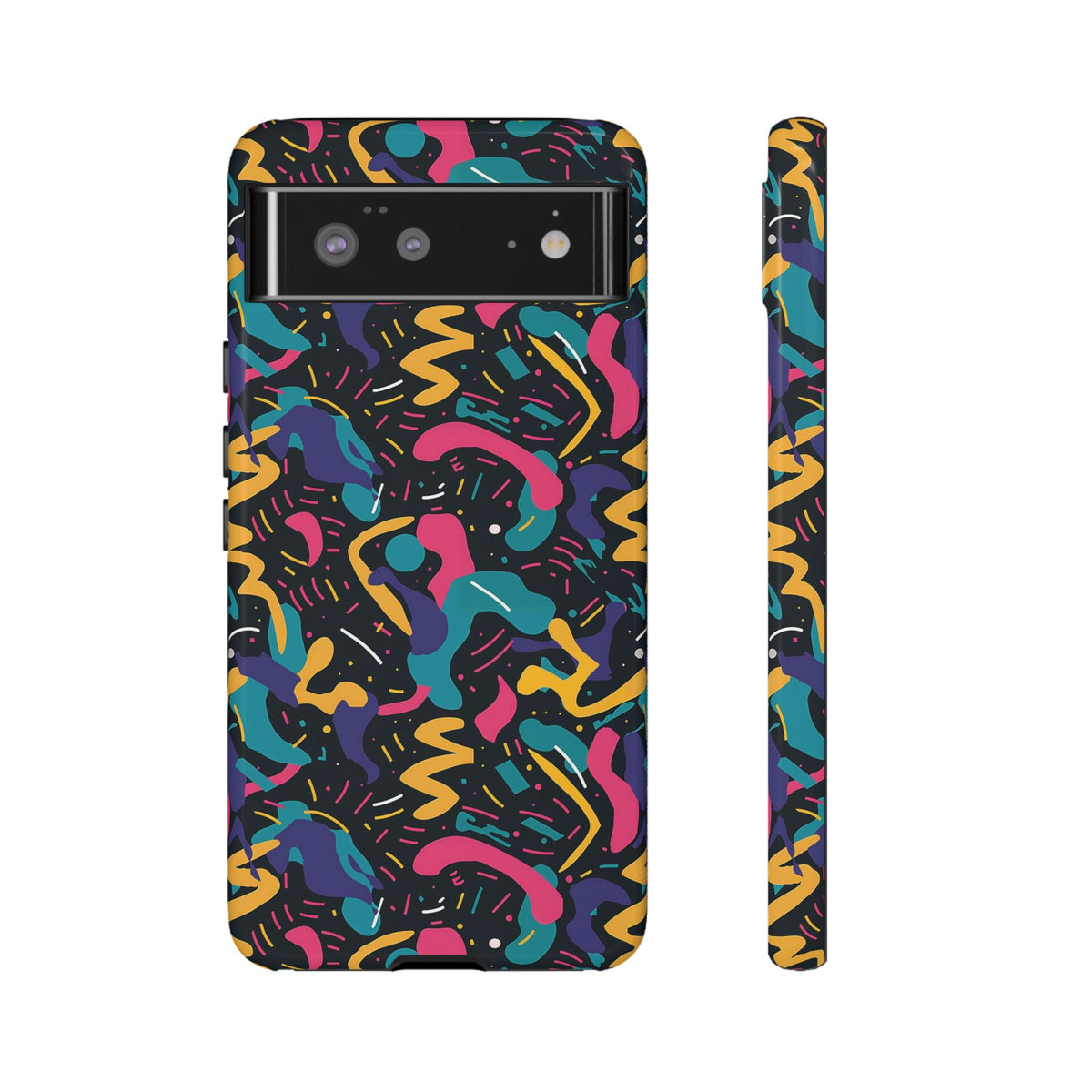 90s Themed Seamless Pattern Phone Case – Embrace Retro Style and Protection 235