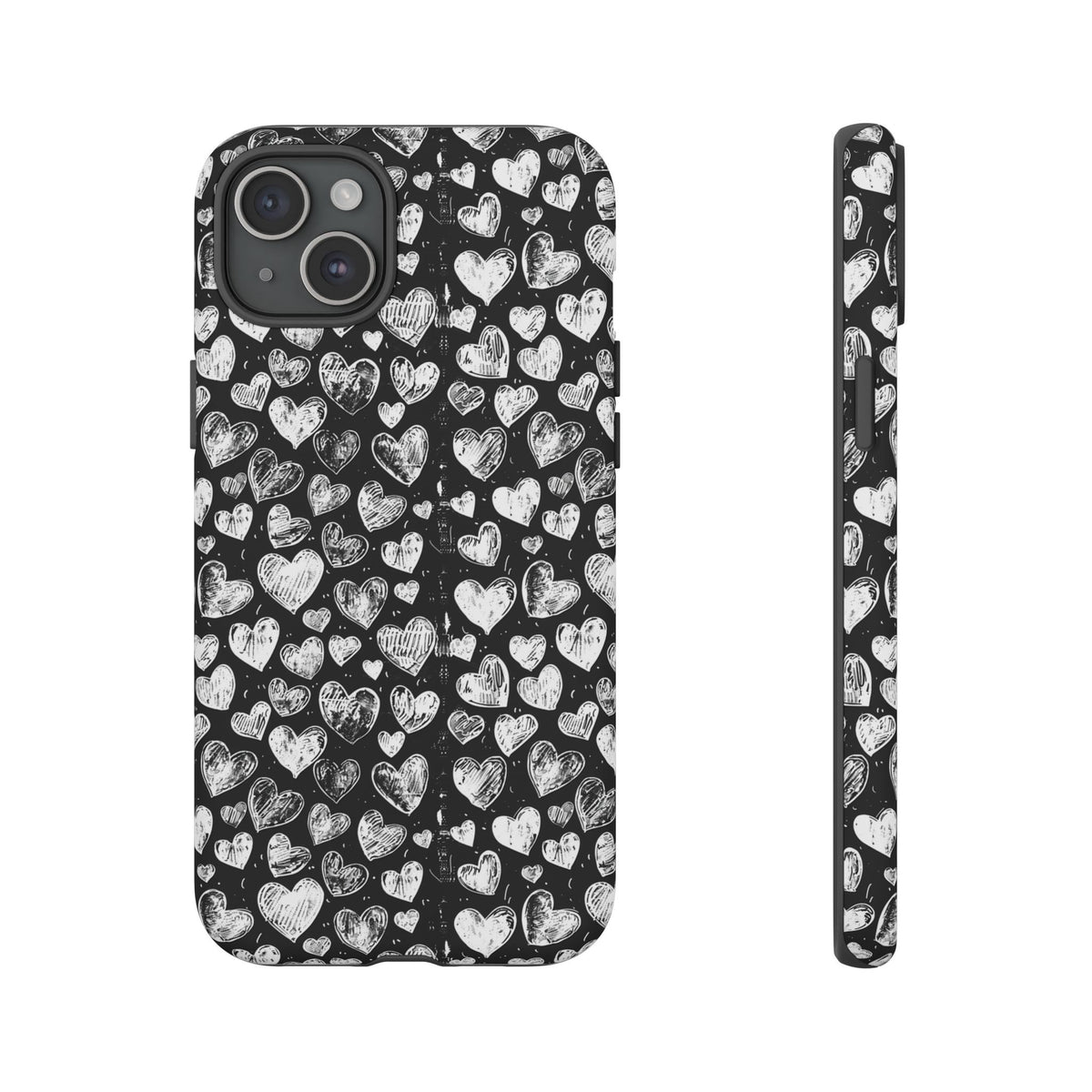 Heart Pattern Phone Case – Stylish & Loving Design for Your Device 815