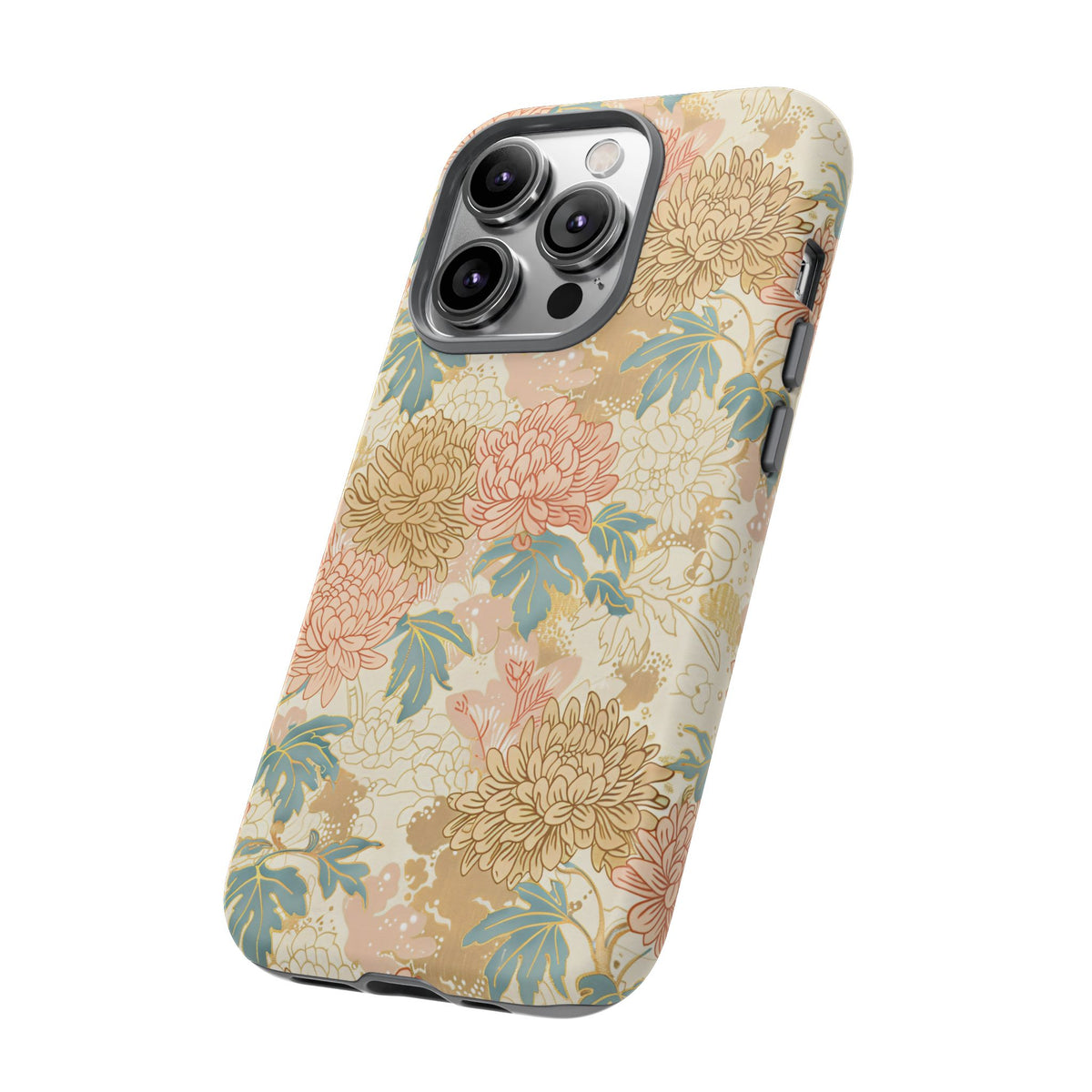 Japanese Blossom Asian Floral Design Phone Case – Elegant Floral Phone Cover